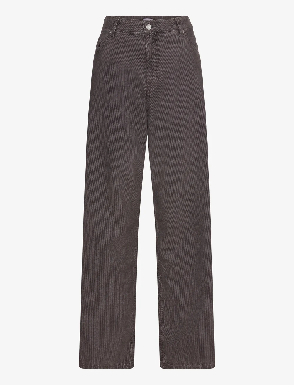 Weekday - Loose Baggy Corduroy Trousers - laia säärega teksad - washed dark brown - 0