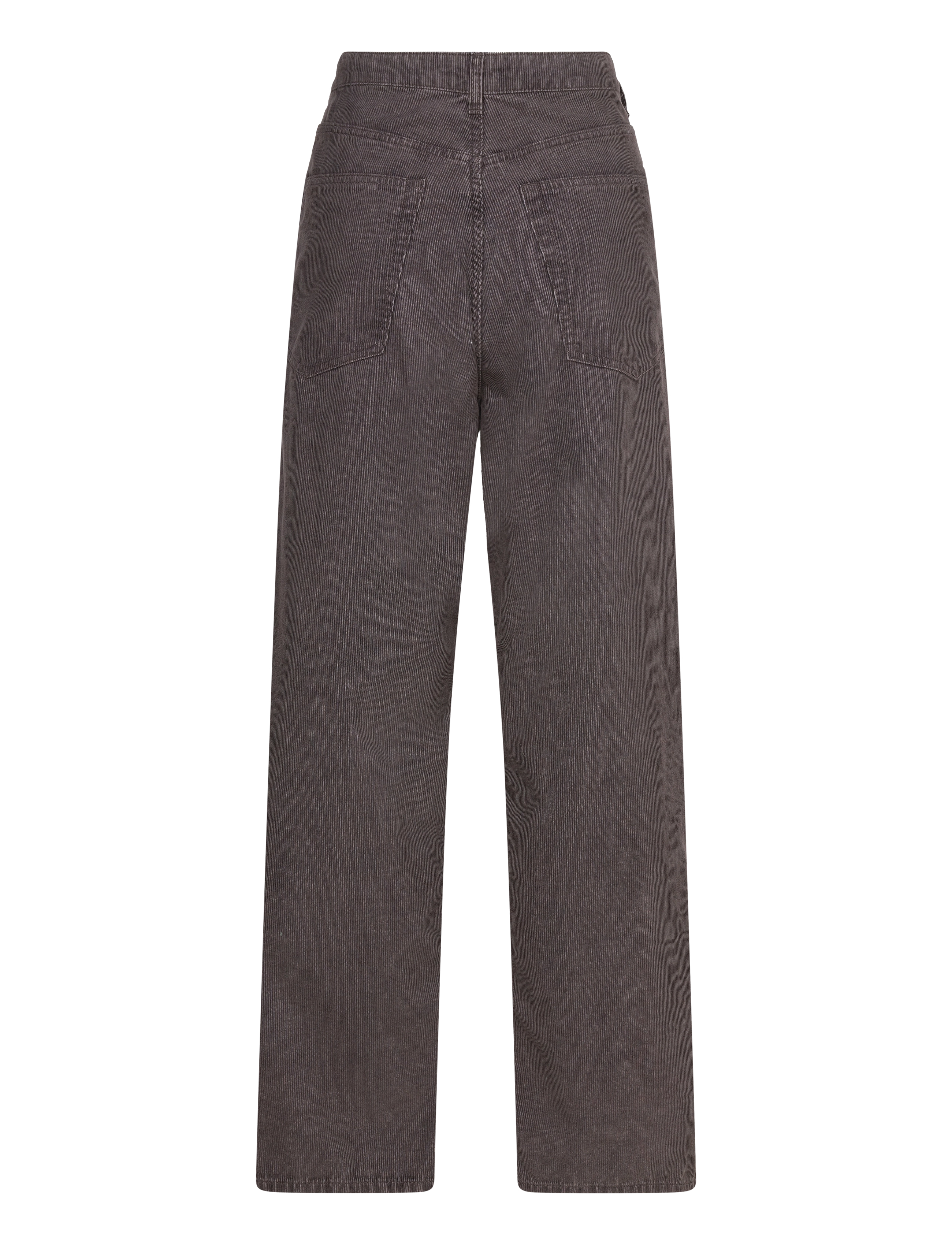 Weekday - Loose Baggy Corduroy Trousers - washed dark brown - 1
