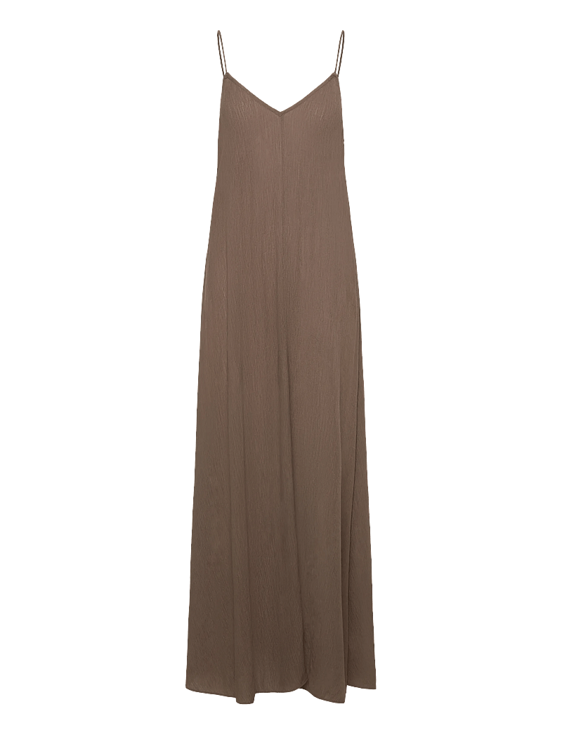 Weekday - Flowy Maxi Dress - cocktailkjoler - mole dark - 0