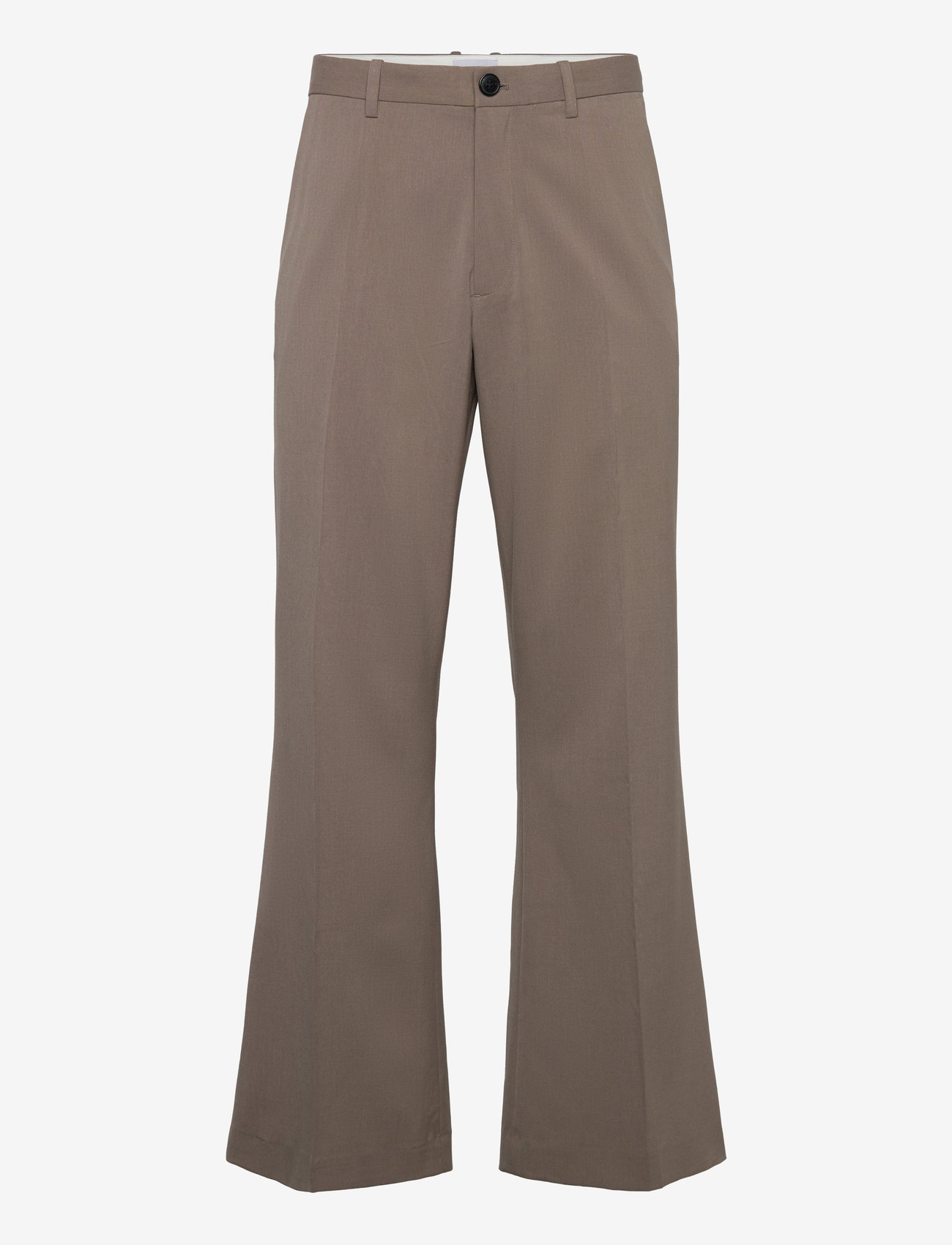 Weekday - Flared Suit Trousers - kostiuminės kelnės - dark mole - 0