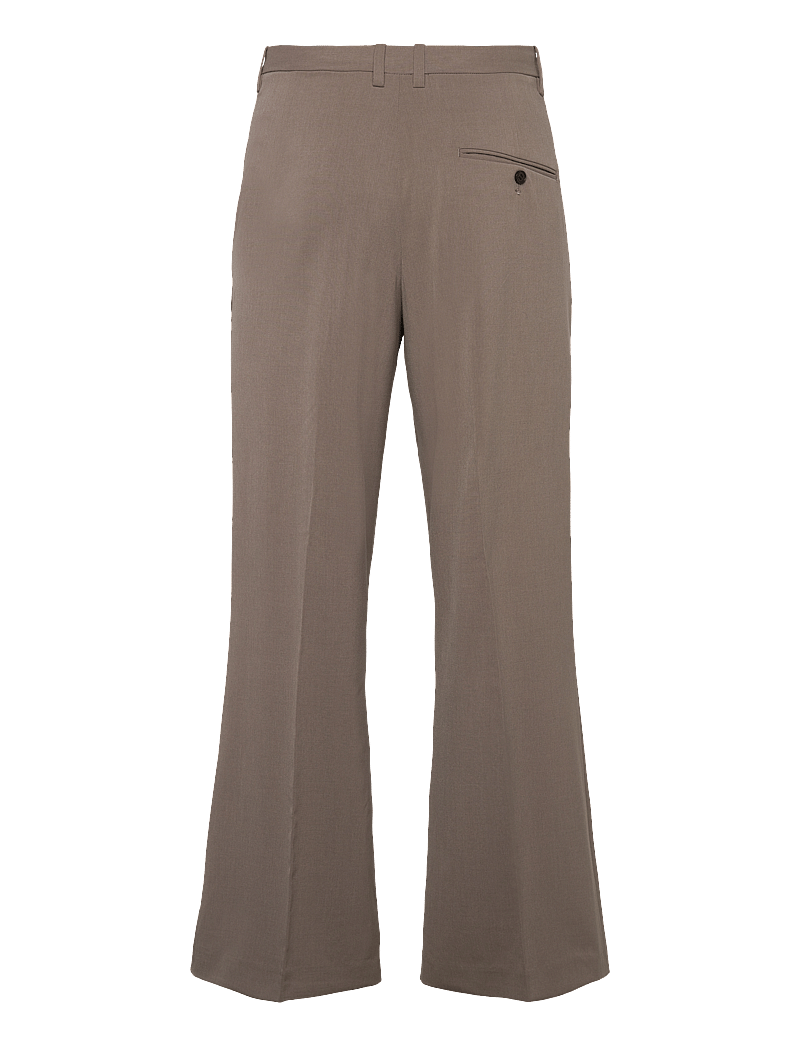 Weekday - Flared Suit Trousers - kostiuminės kelnės - dark mole - 1