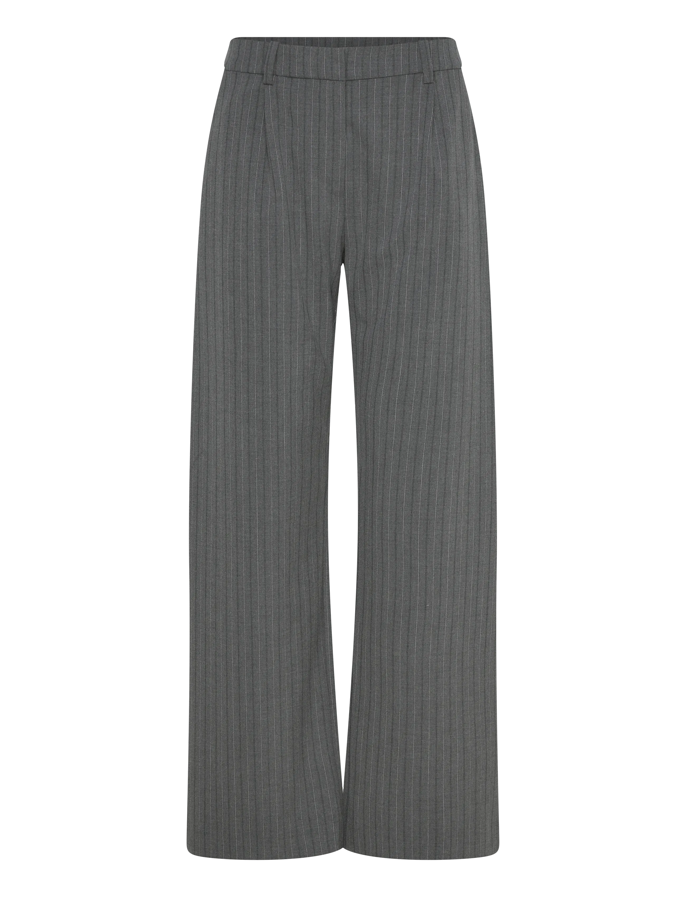 Weekday Relaxed Mid Rise Pleated Suiting Trousers, Kvinder, Vide Ben Plisserede Bukser, Grå, Str: 38