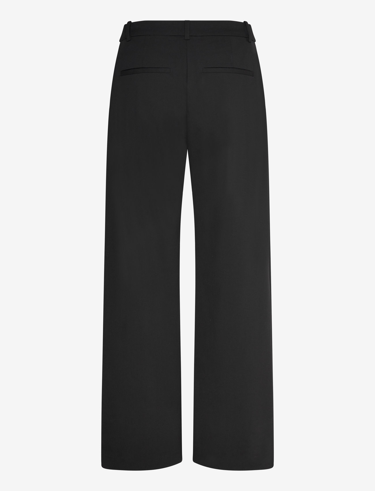 Weekday - Relaxed Mid Rise Pleated Suiting Trousers - sérsniðnar buxur - black - 1