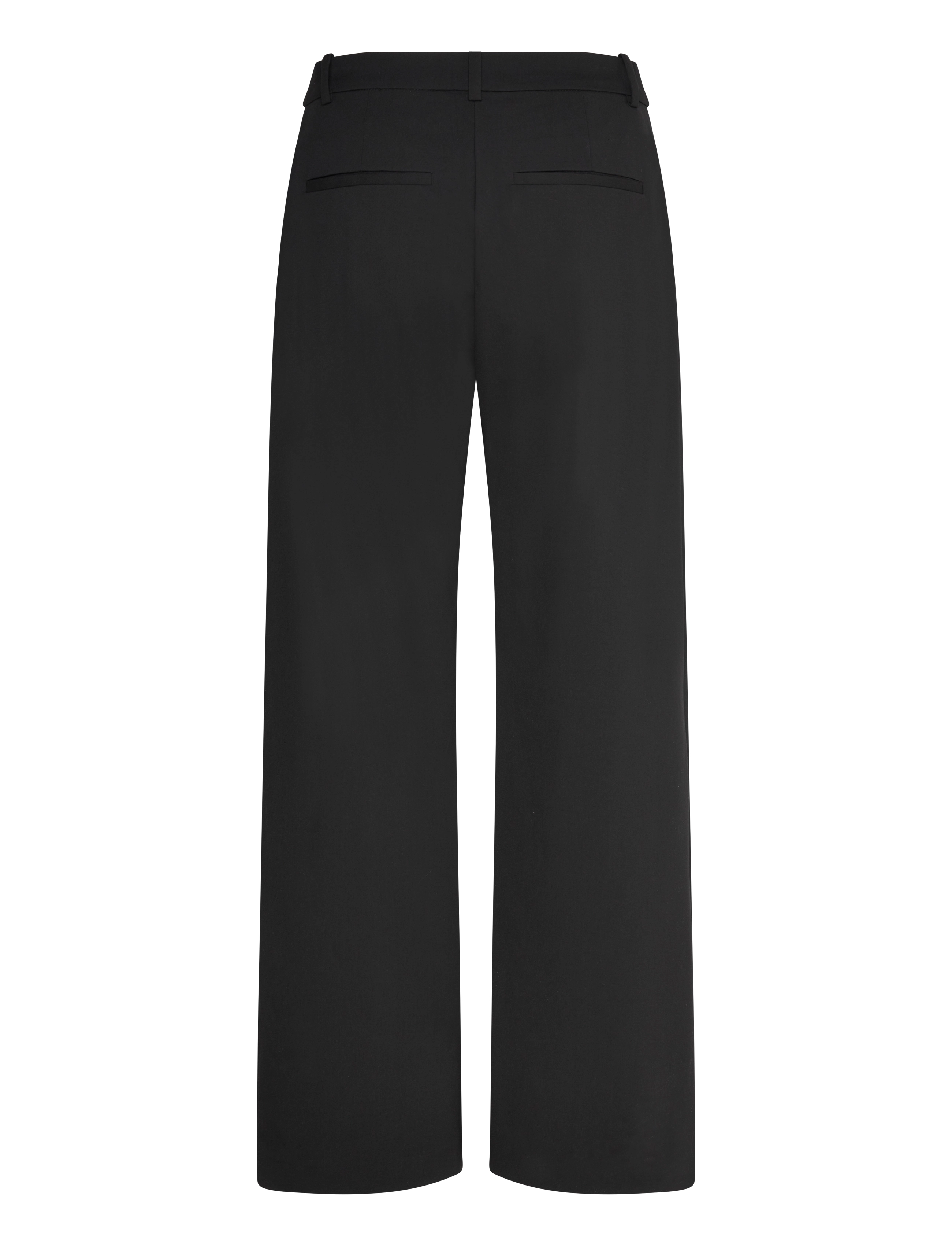Weekday - Relaxed Mid Rise Pleated Suiting Trousers - kostymbyxor - black - 1