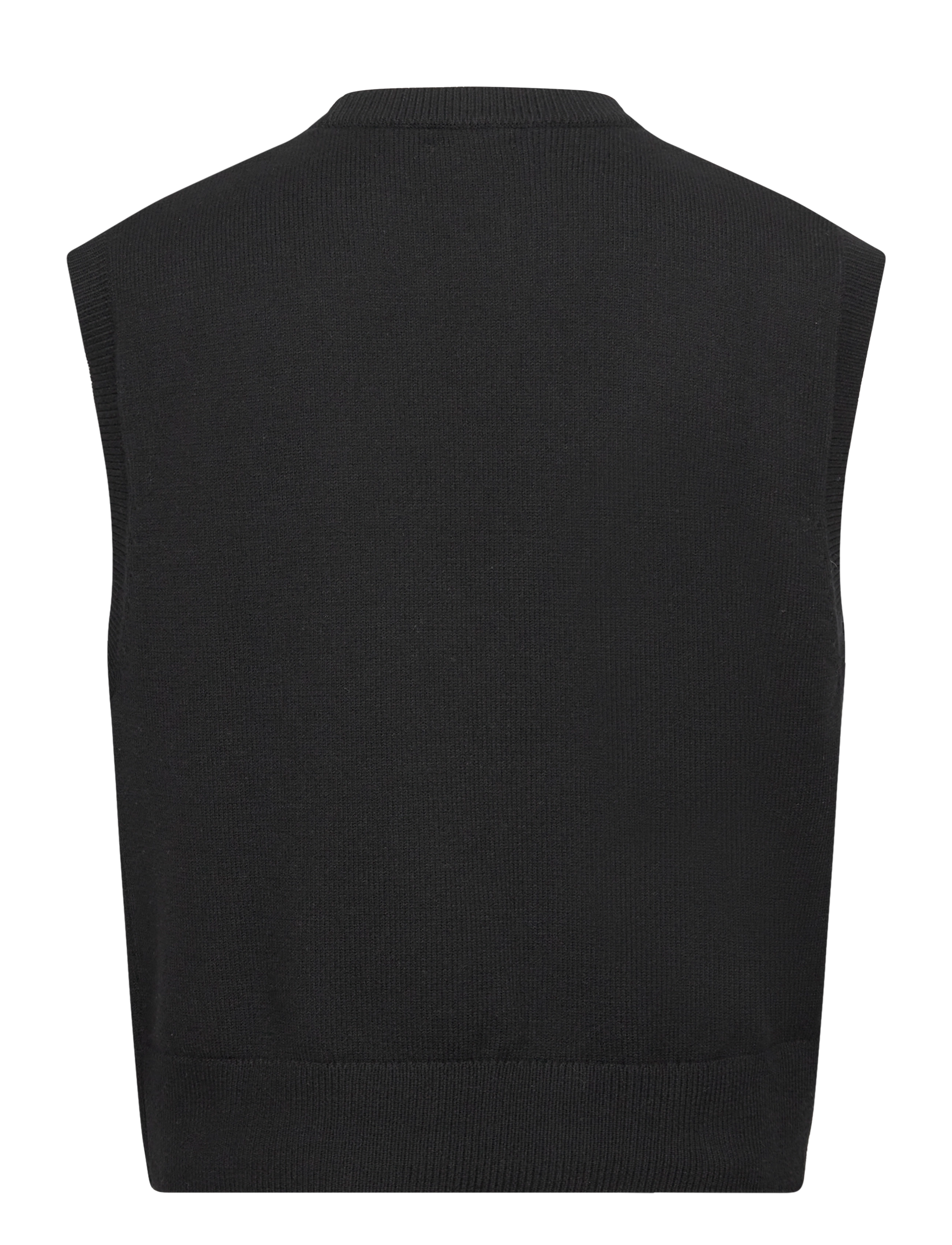 Weekday - Knitted Vest - stickade västar - black - 1
