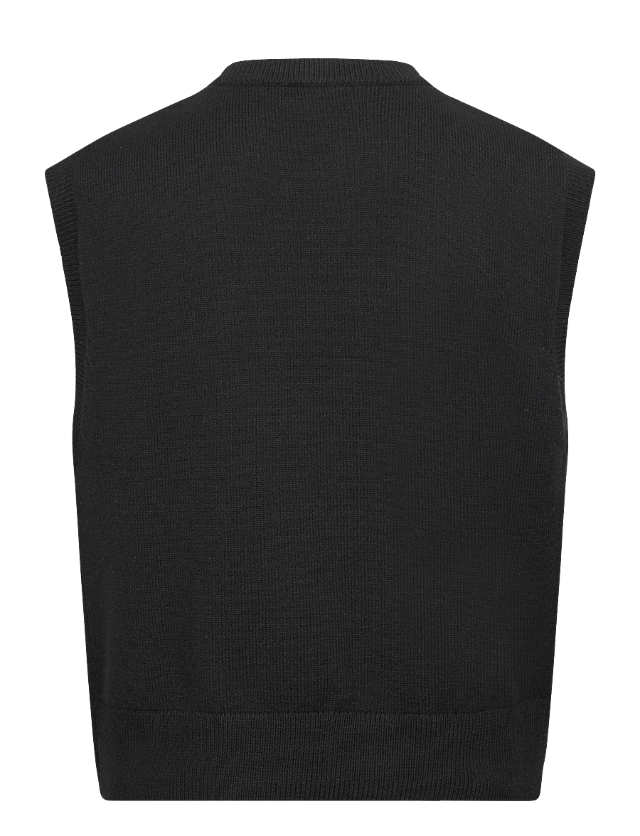 Weekday - Knitted Vest - strickwesten - black - 1