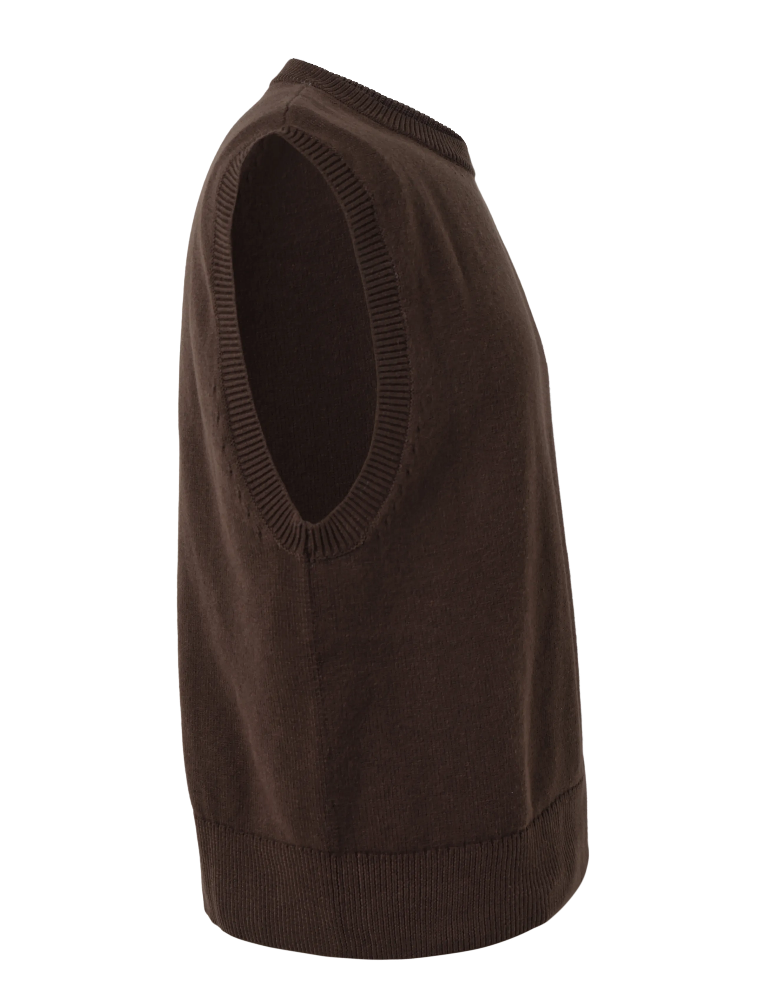 Weekday - Knitted Vest - strickwesten - dark brown melange - 3