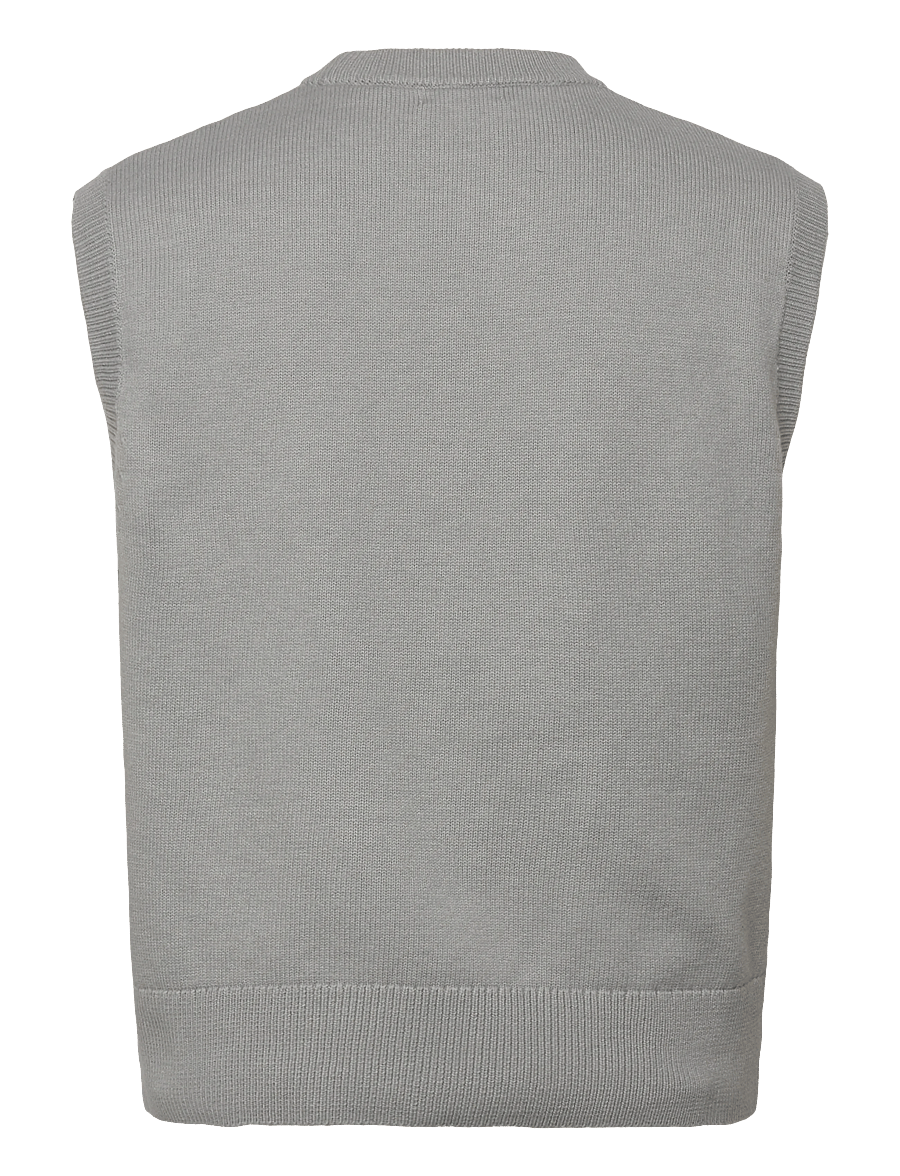 Weekday - Knitted Vest - knitted vests - grey dusty light - 1