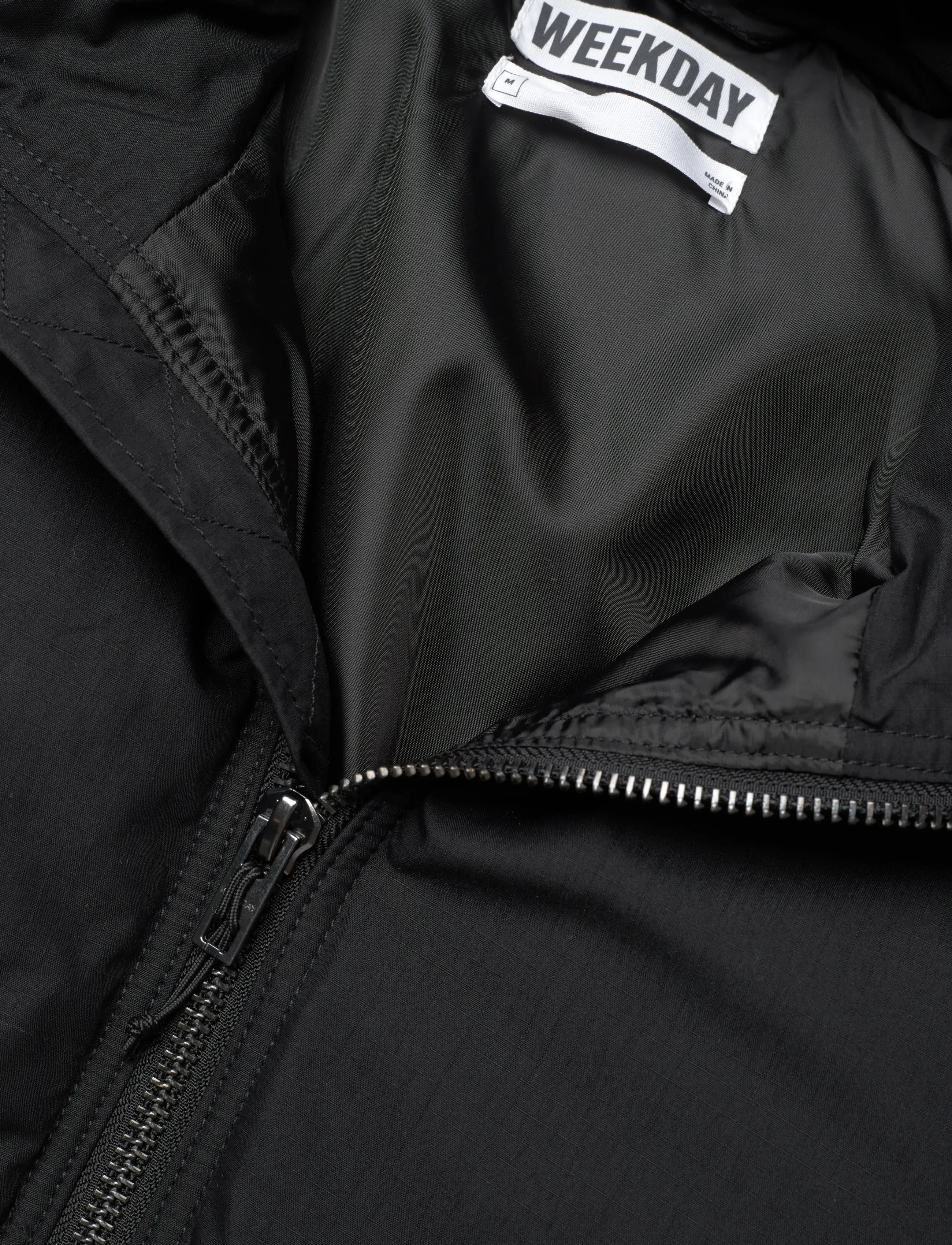 Weekday - Padded Hooded Puffer Jacket - voodriga joped - black - 2