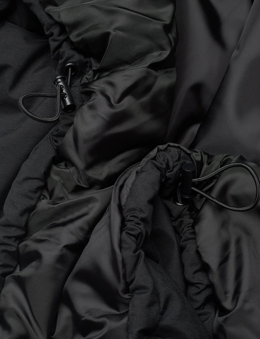 Weekday - Padded Hooded Puffer Jacket - sulejoped - black - 4