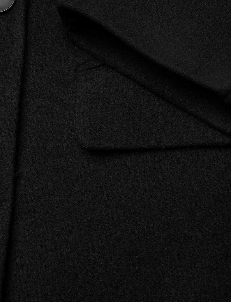 Weekday - Oversized Double-Breasted Wool-Blend Coat - vinterjakker - black - 3