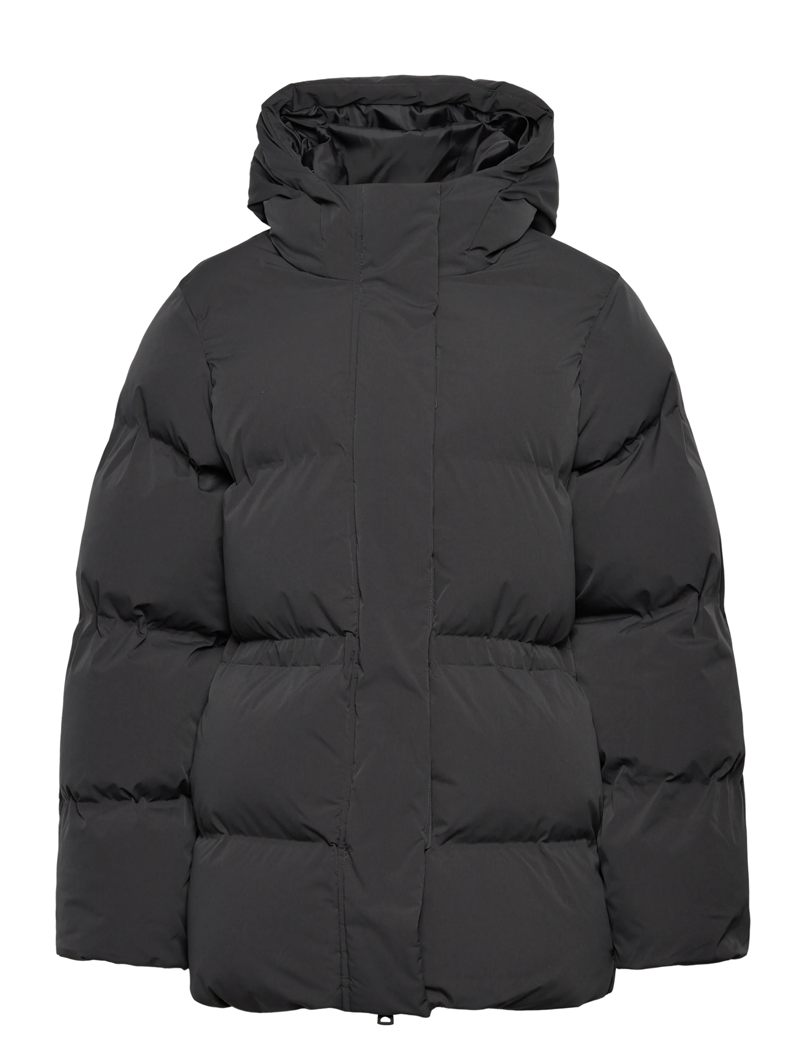 Weekday Waisted Puffer Jacket - Dagens superdeals - DARK GREY / black