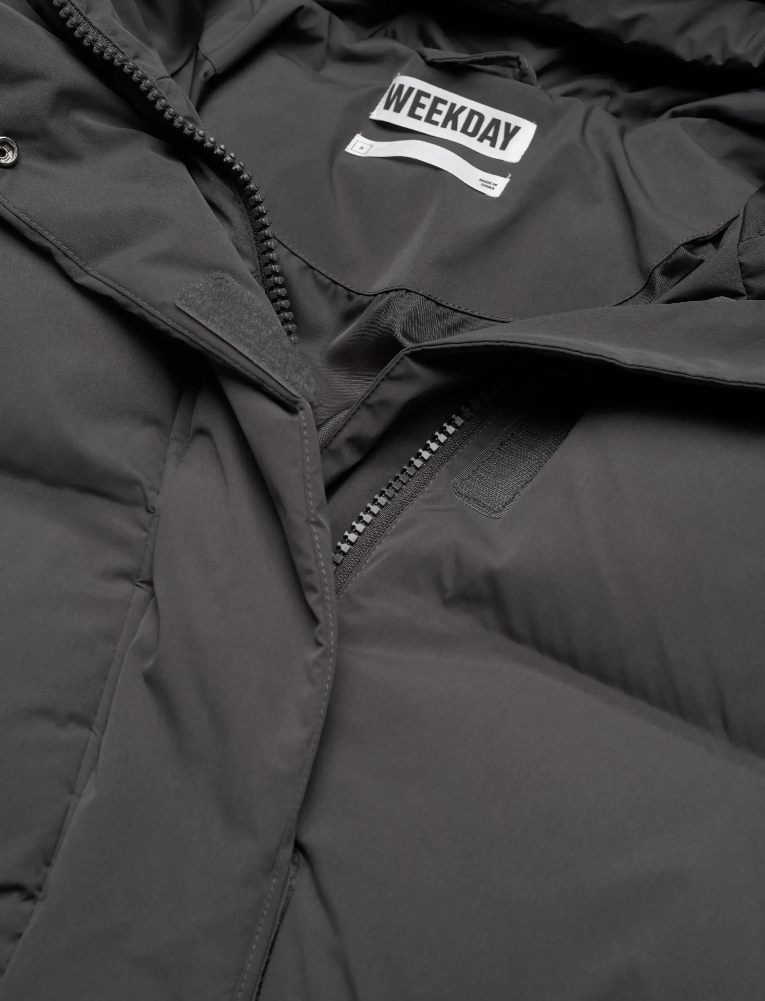 Weekday - Waisted Puffer Jacket - dark grey - 2