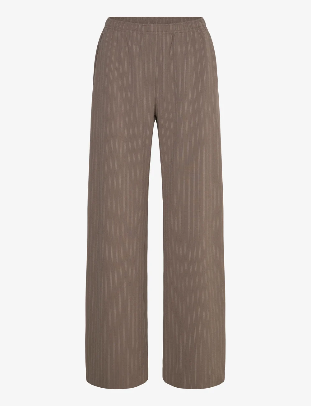 Weekday - Pull On Suiting Trousers - hosen mit weitem bein - dark mole - 0