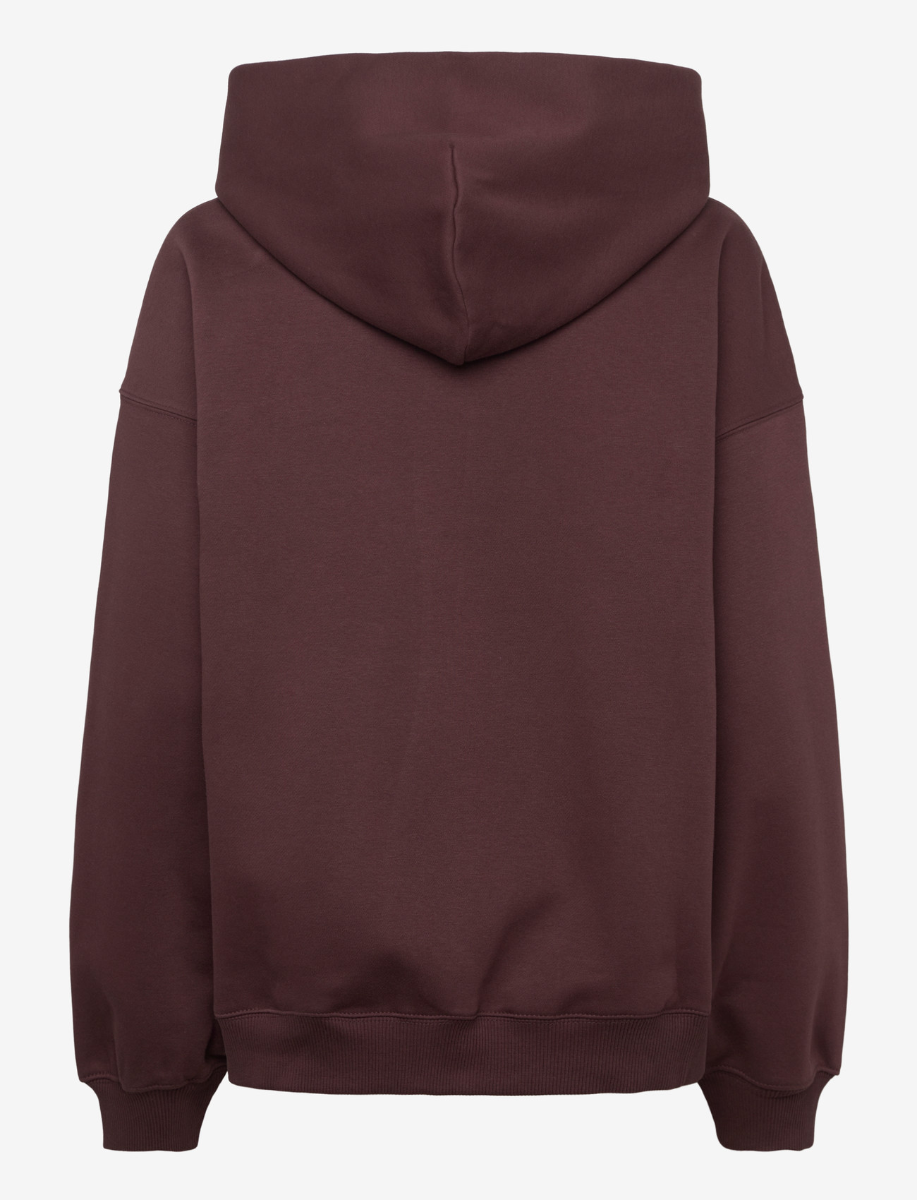 Weekday - Oversized Heavyweight Hoodie - hættetrøjer - burgundy - 1