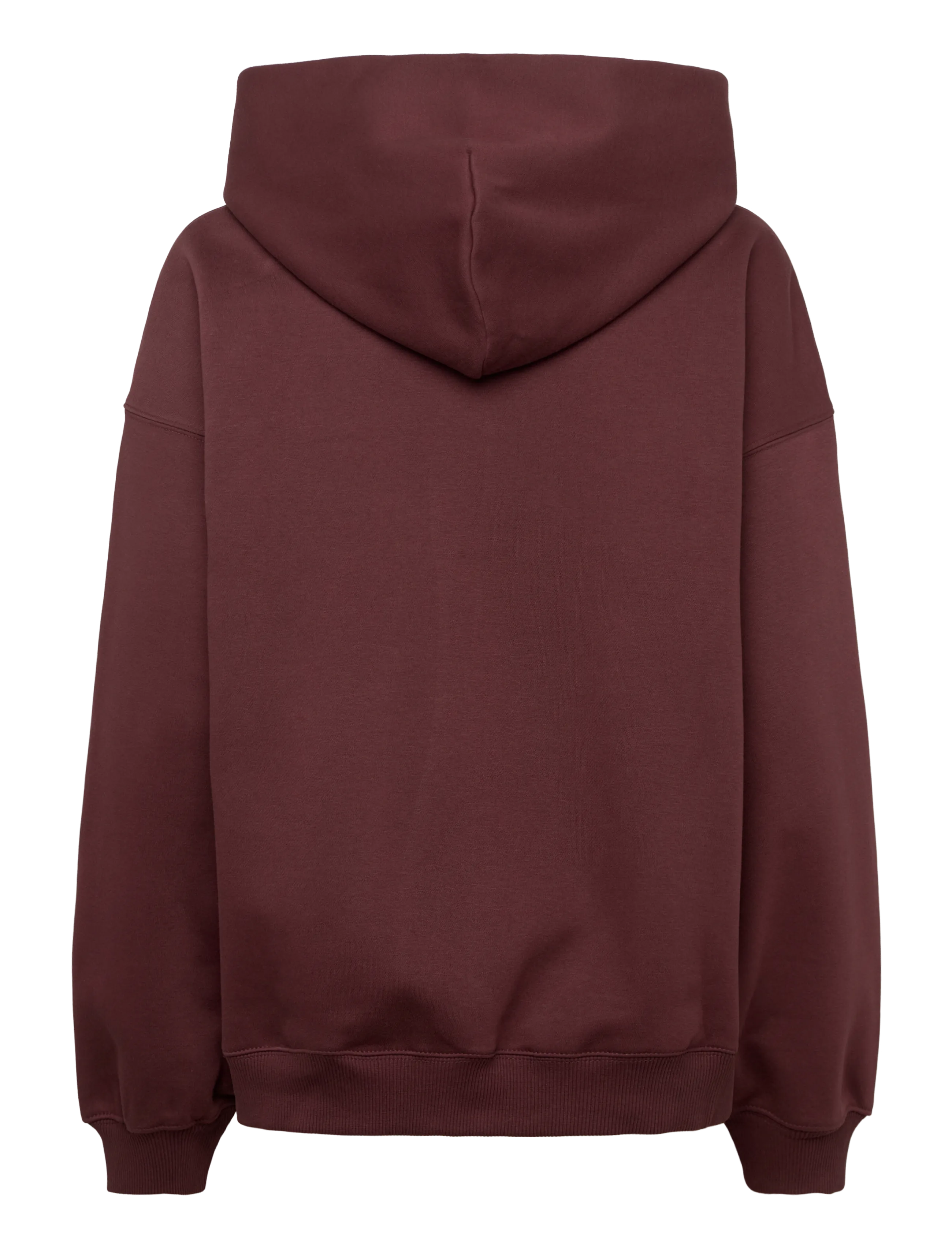 Weekday - Oversized Heavyweight Hoodie - hoodies - burgundy - 1