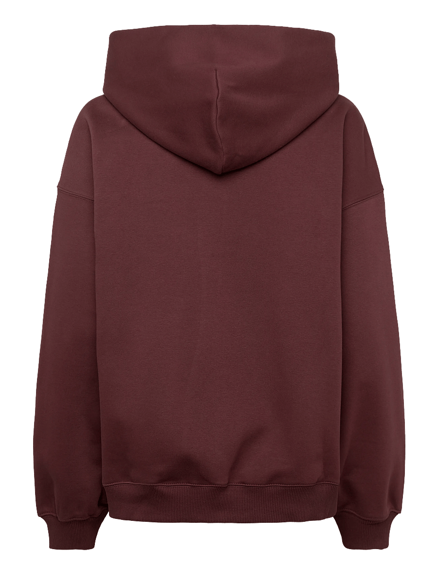 Weekday - Oversized Heavyweight Hoodie - kapuutsiga pusad - burgundy - 1