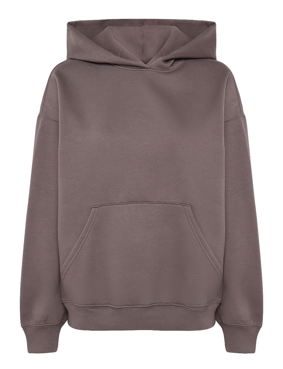 Weekday - Oversized Heavyweight Hoodie - hoodies - dusty plum - 0