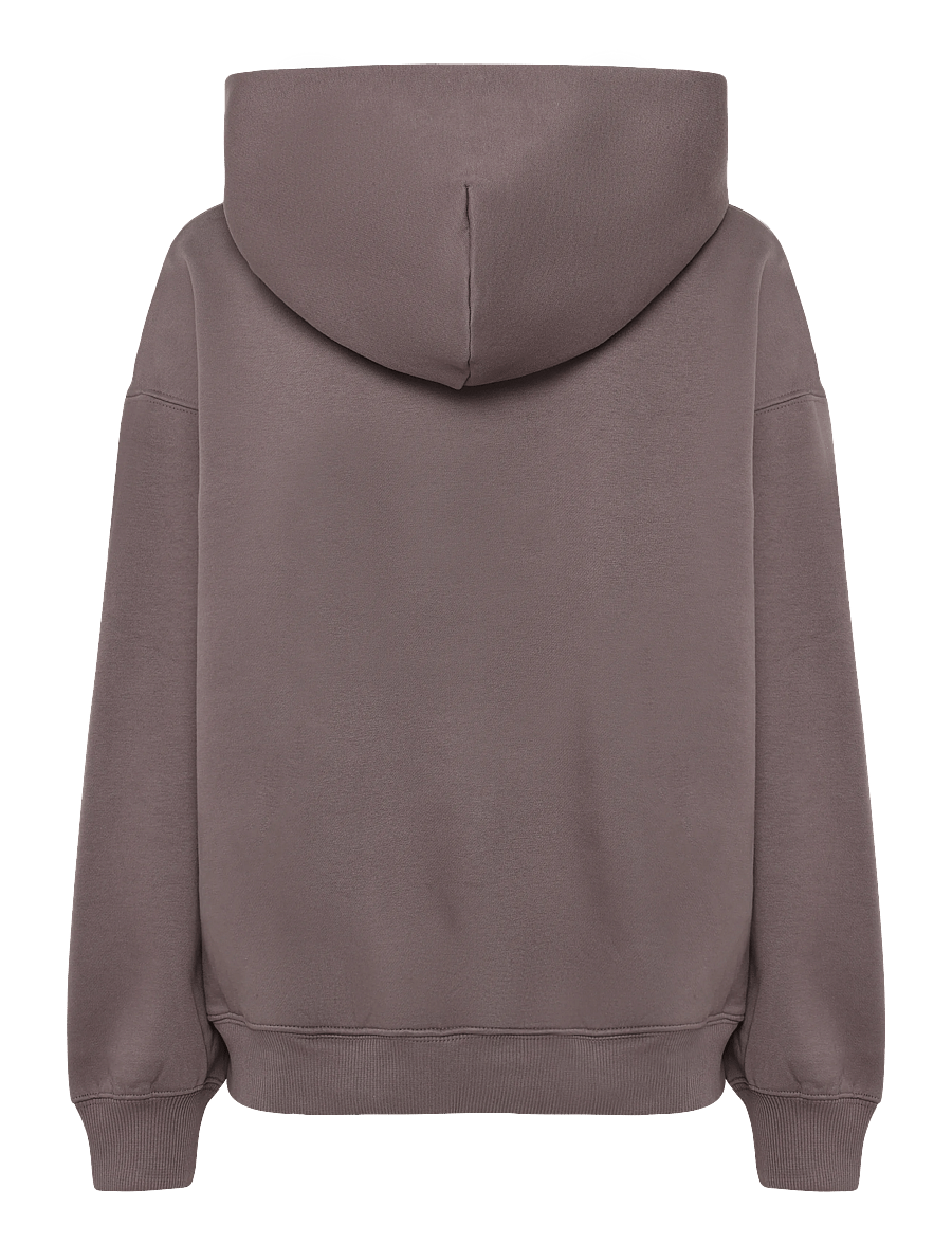 Weekday - Oversized Heavyweight Hoodie - hoodies - dusty plum - 1
