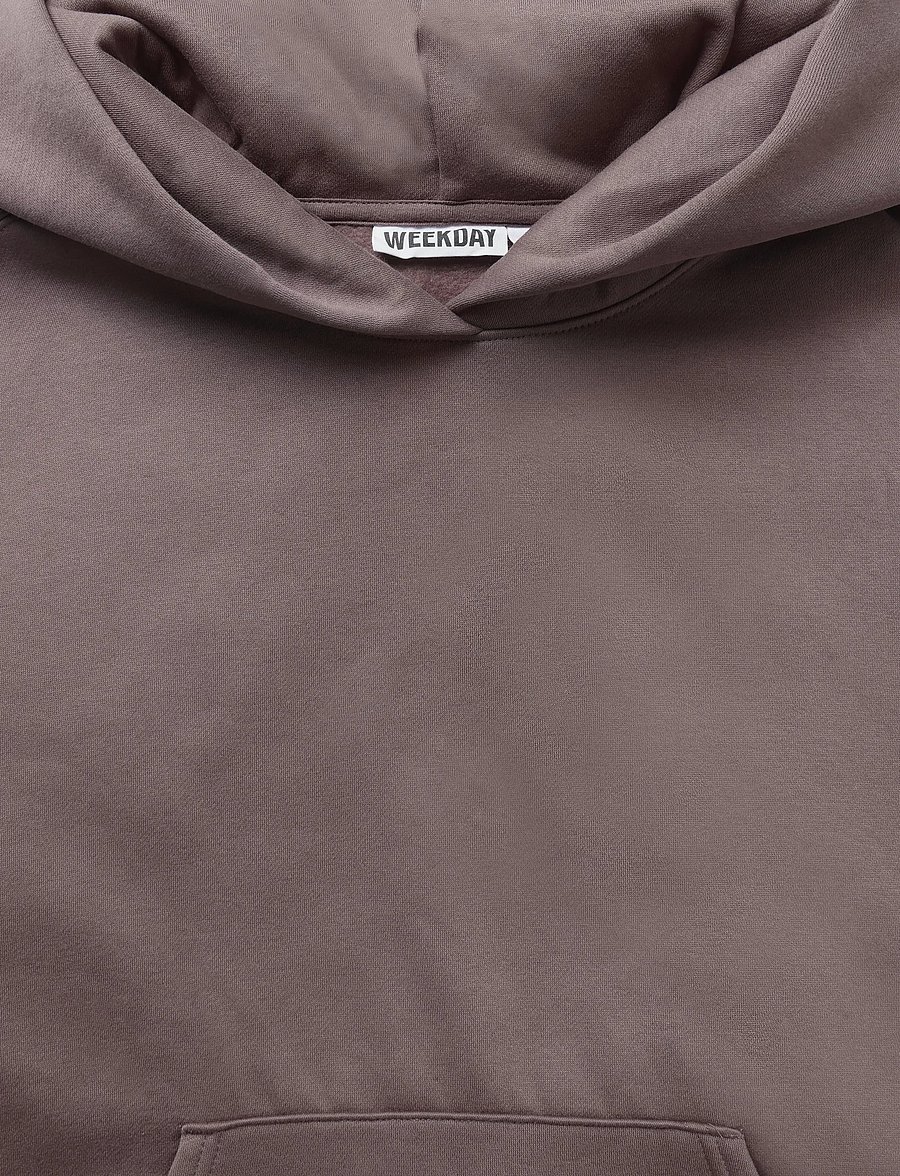 Weekday - Oversized Heavyweight Hoodie - hoodies - dusty plum - 2