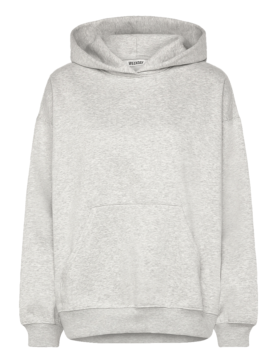 Weekday - Oversized Heavyweight Hoodie - kapuzenpullover - grey melange - 0