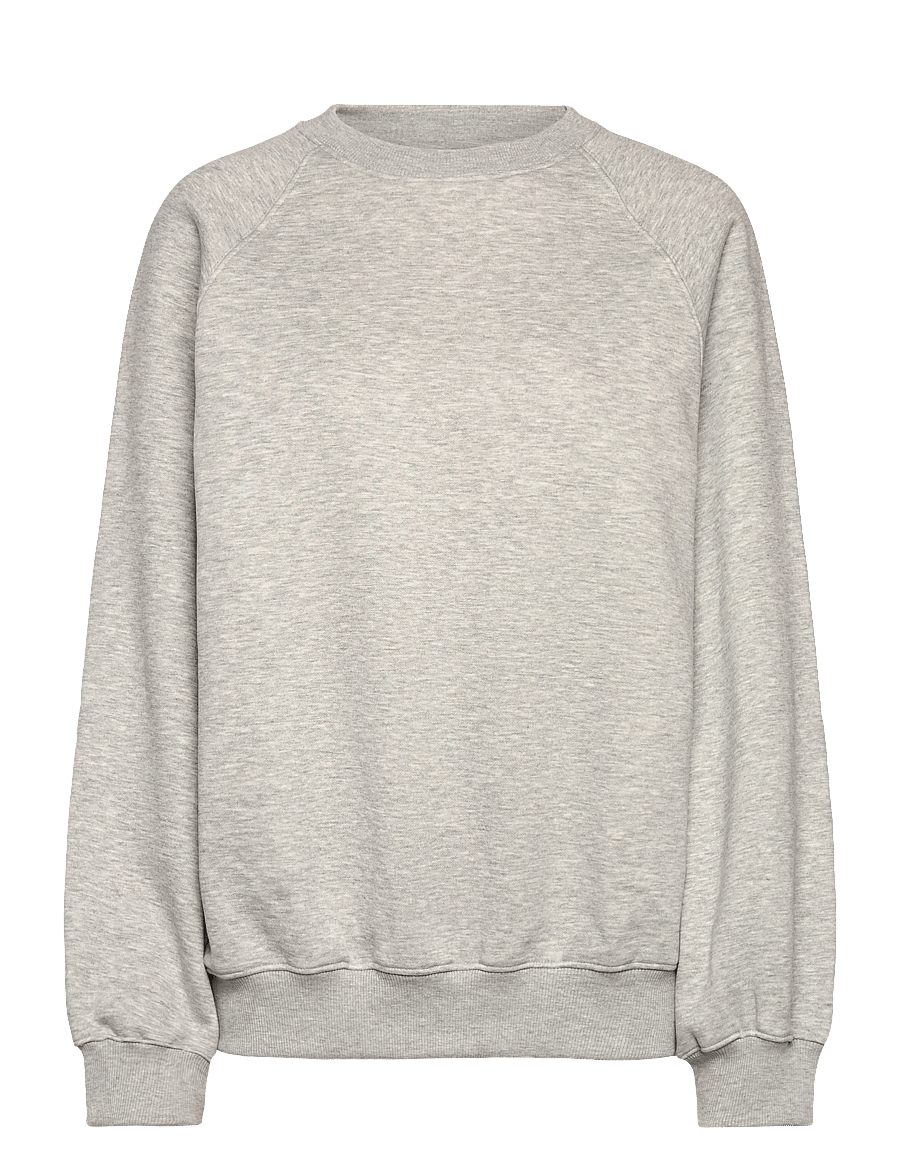 Weekday - Loose Heavy Sweater - sweatshirts - grey melange - 0