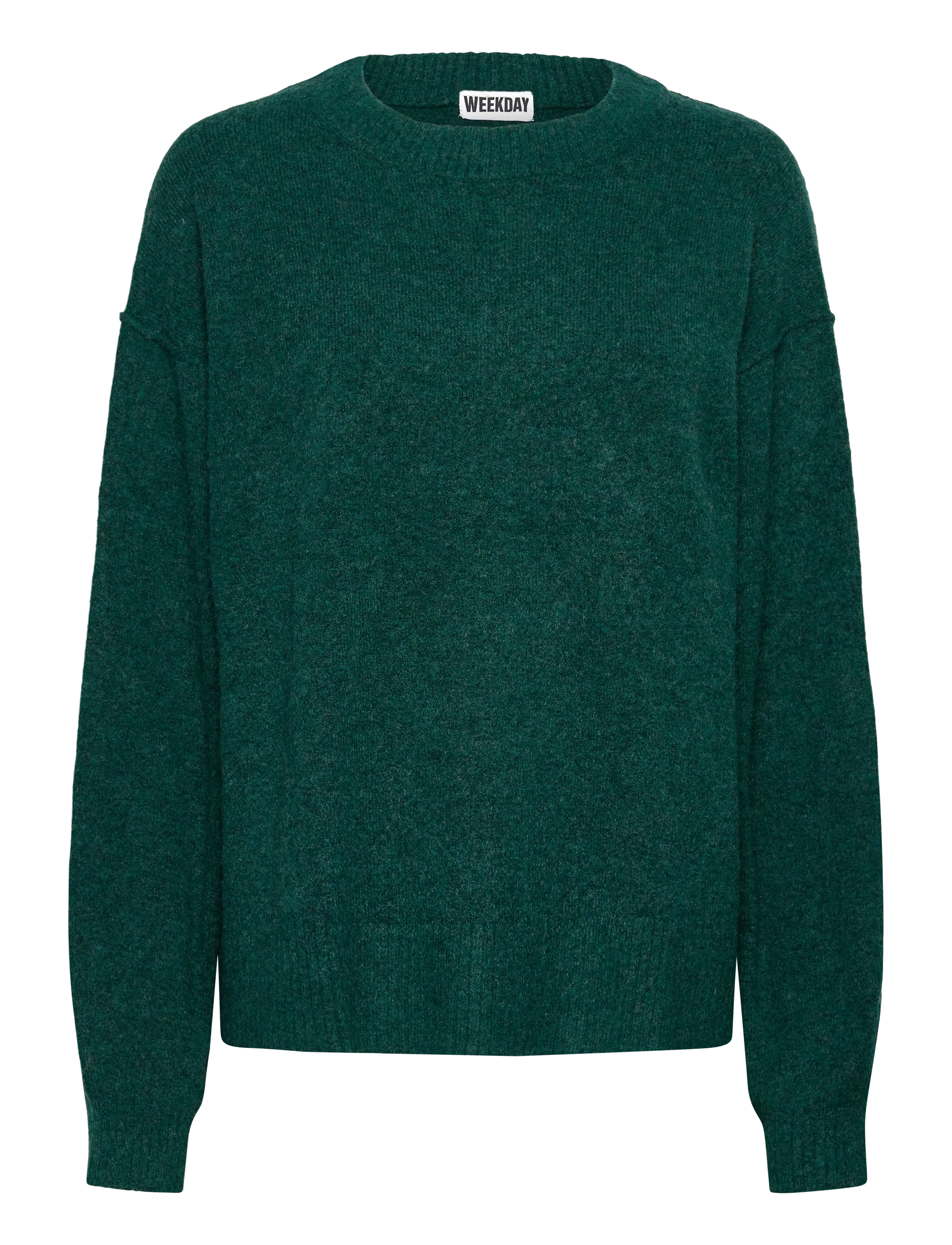 Relaxed Knitted Sweater - KHAKI GREEN MELANGE