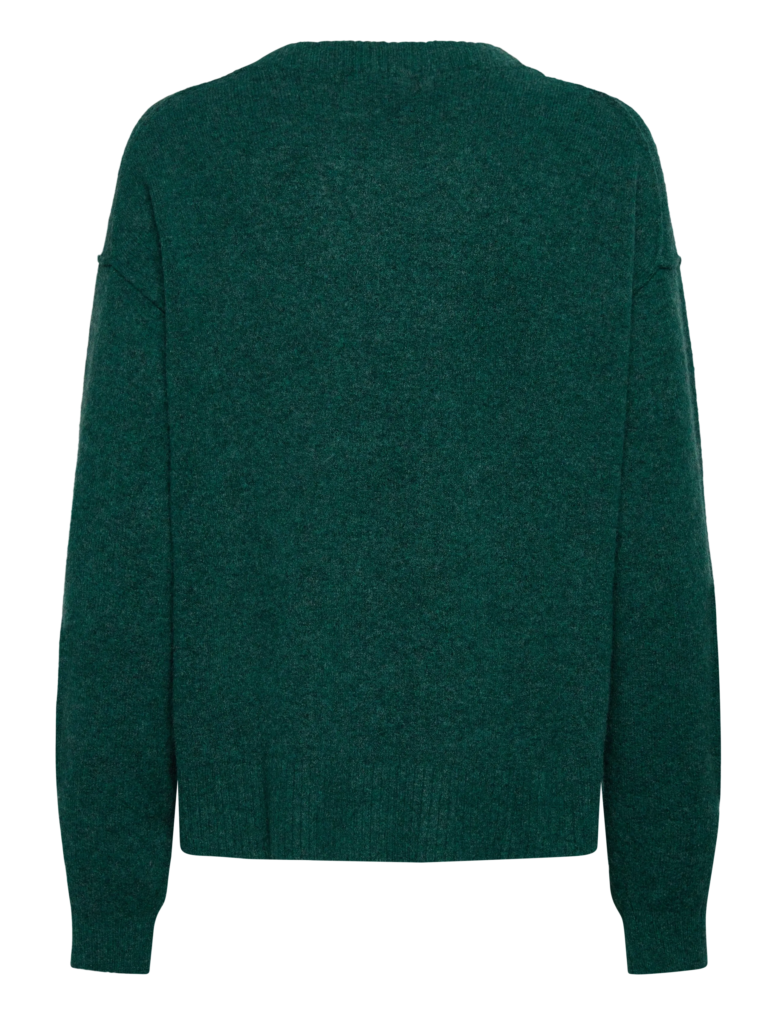 Weekday - Relaxed Knitted Sweater - sviitrid - khaki green melange - 1