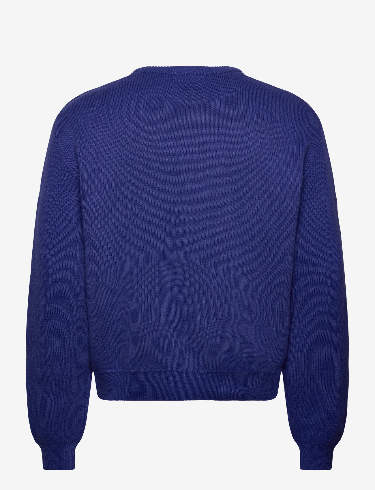 Weekday - Regular Knitted Cotton Sweater - rund hals - bright blue - 1