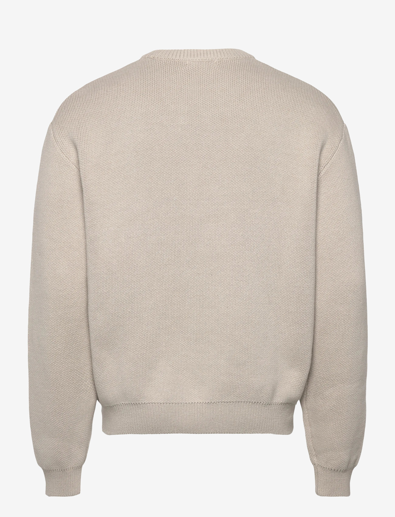 Weekday - Regular Knitted Cotton Sweater - rundhals - mole dusty light - 1