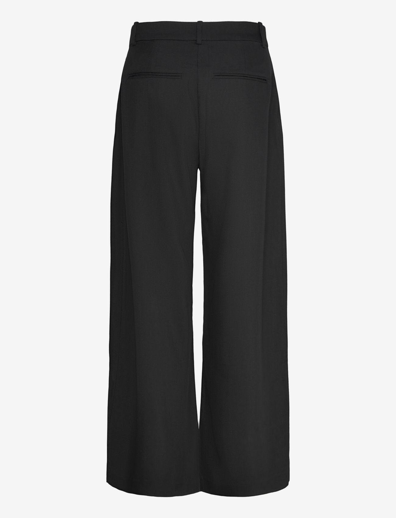 Weekday - Low Waist Wide Suiting Trousers - pidulikud püksid - black - 1
