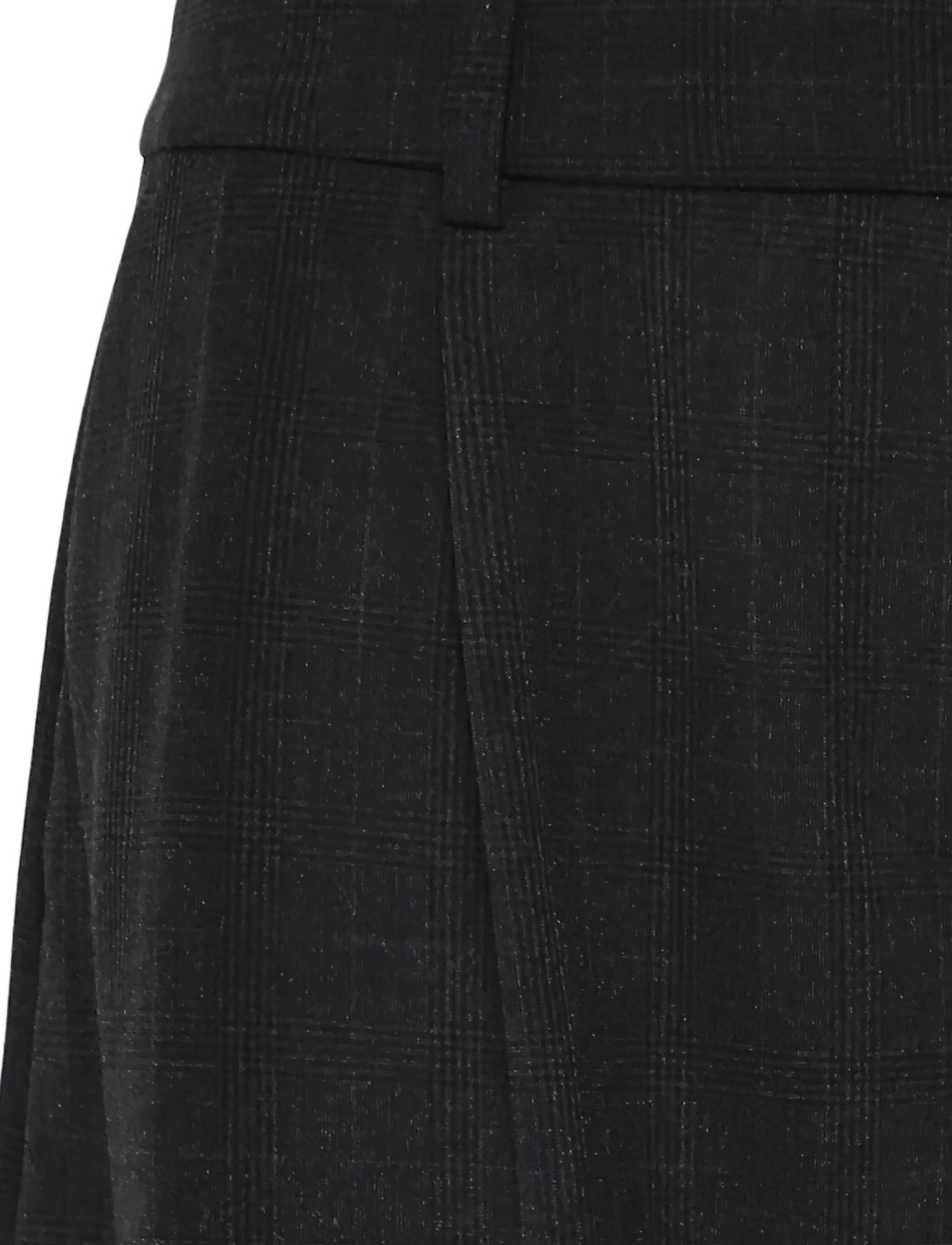 Weekday - Low Waist Wide Suiting Trousers - kostymbyxor - black check - 2