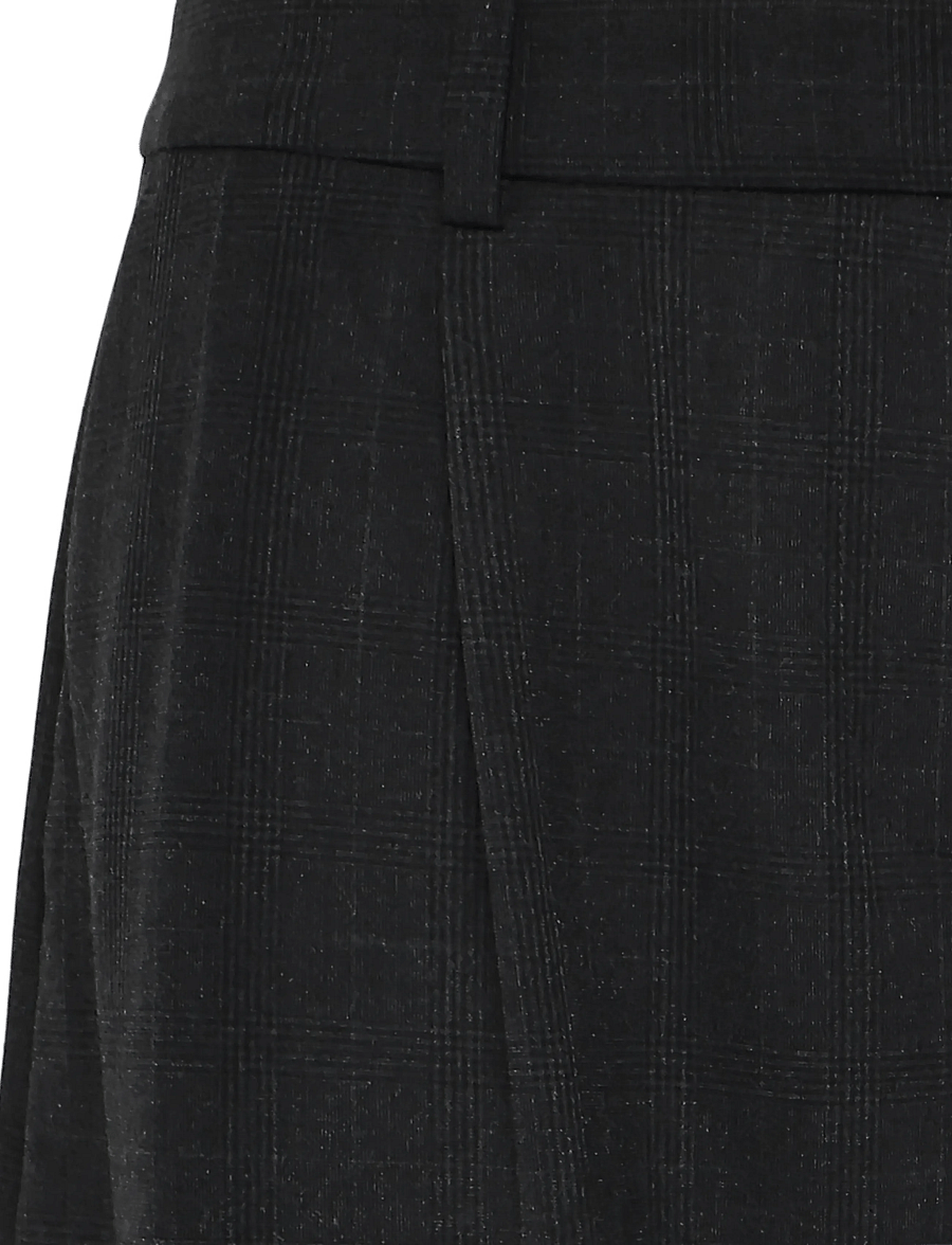 Weekday - Low Waist Wide Suiting Trousers - habitbukser - black check - 2
