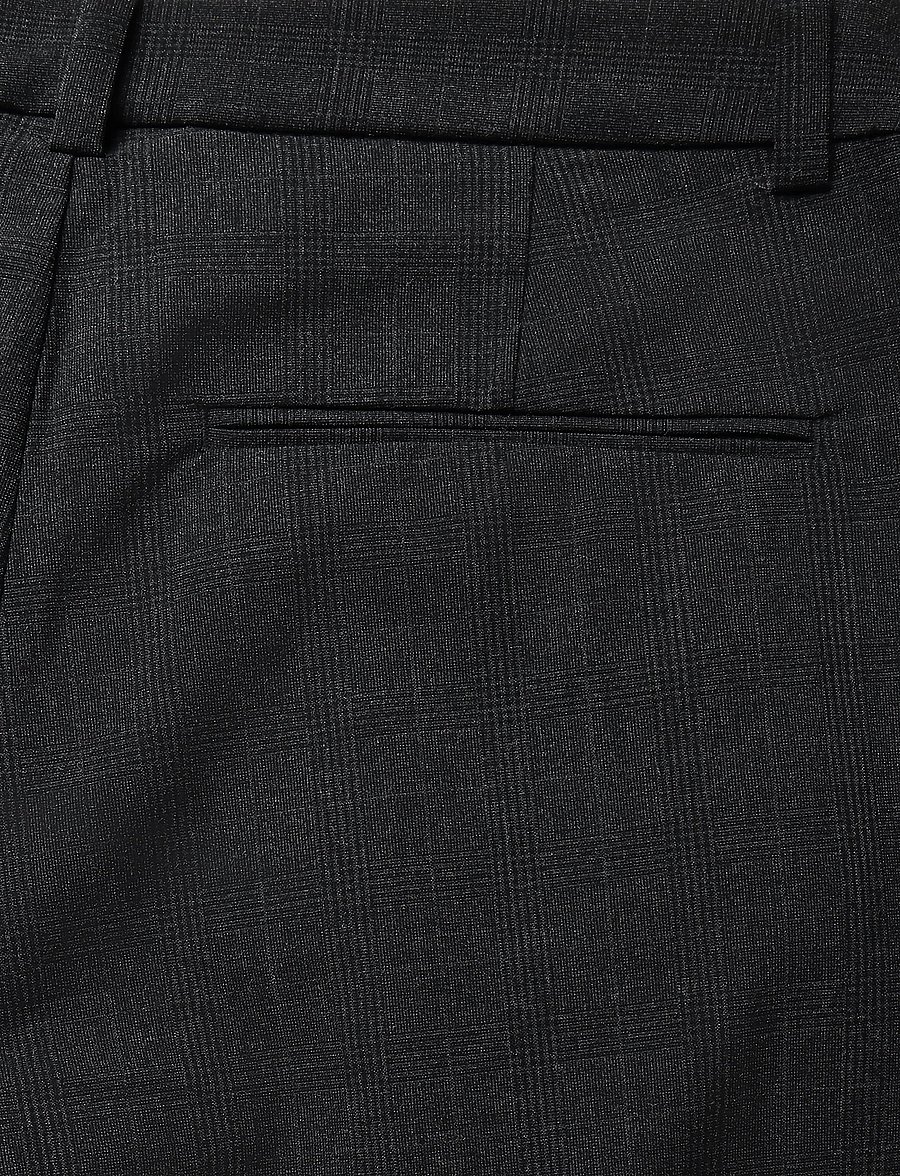 Weekday - Low Waist Wide Suiting Trousers - habitbukser - black check - 4