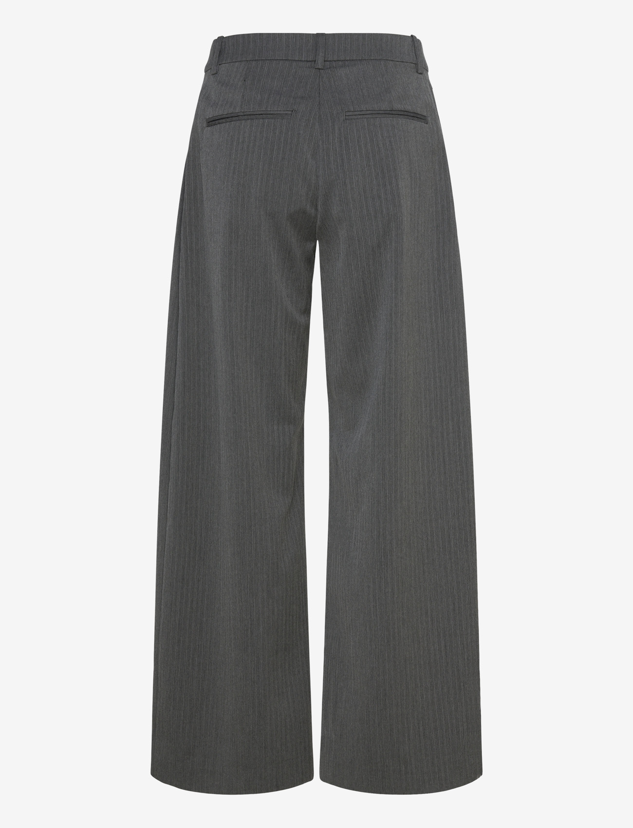 Weekday - Low Waist Wide Suiting Trousers - habitbukser - grey melange dark - 1