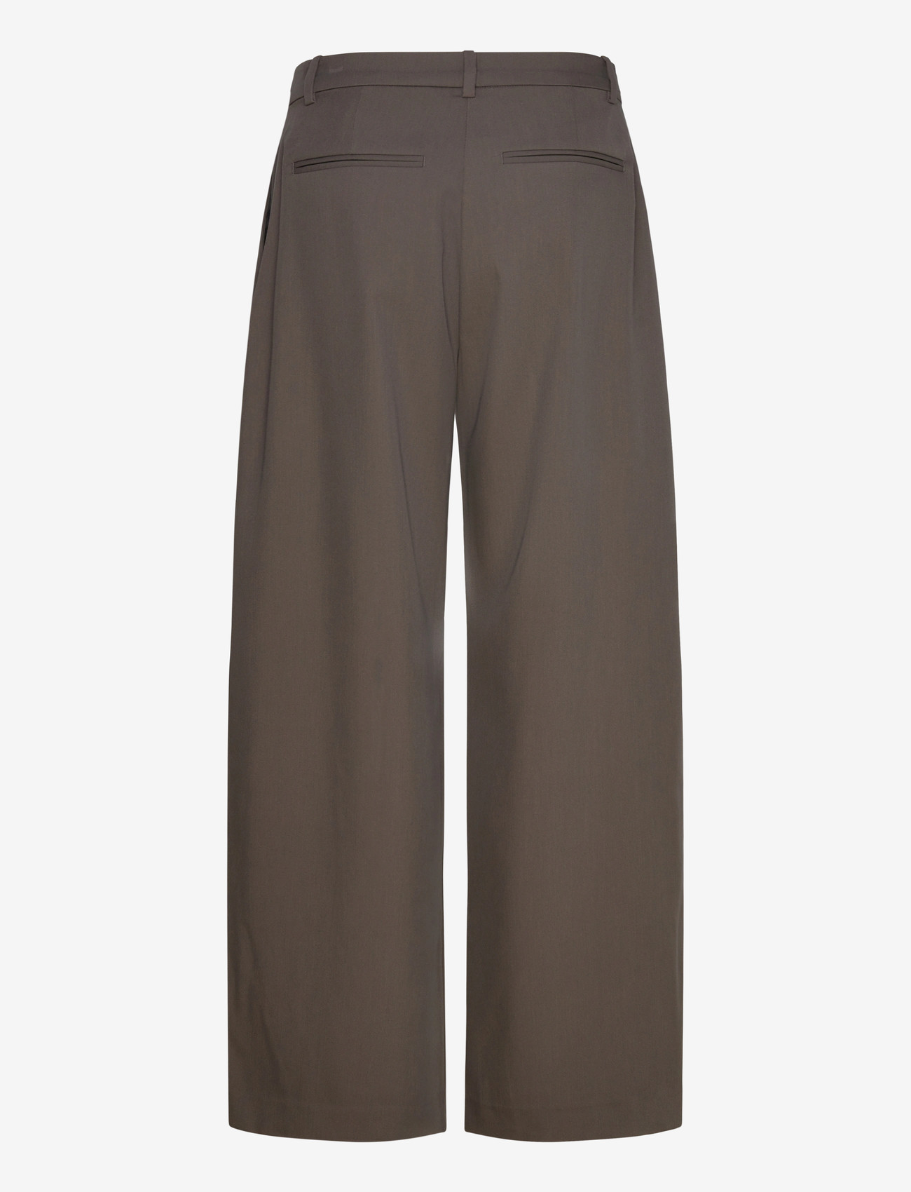 Weekday - Low Waist Wide Suiting Trousers - habitbukser - mole - 2
