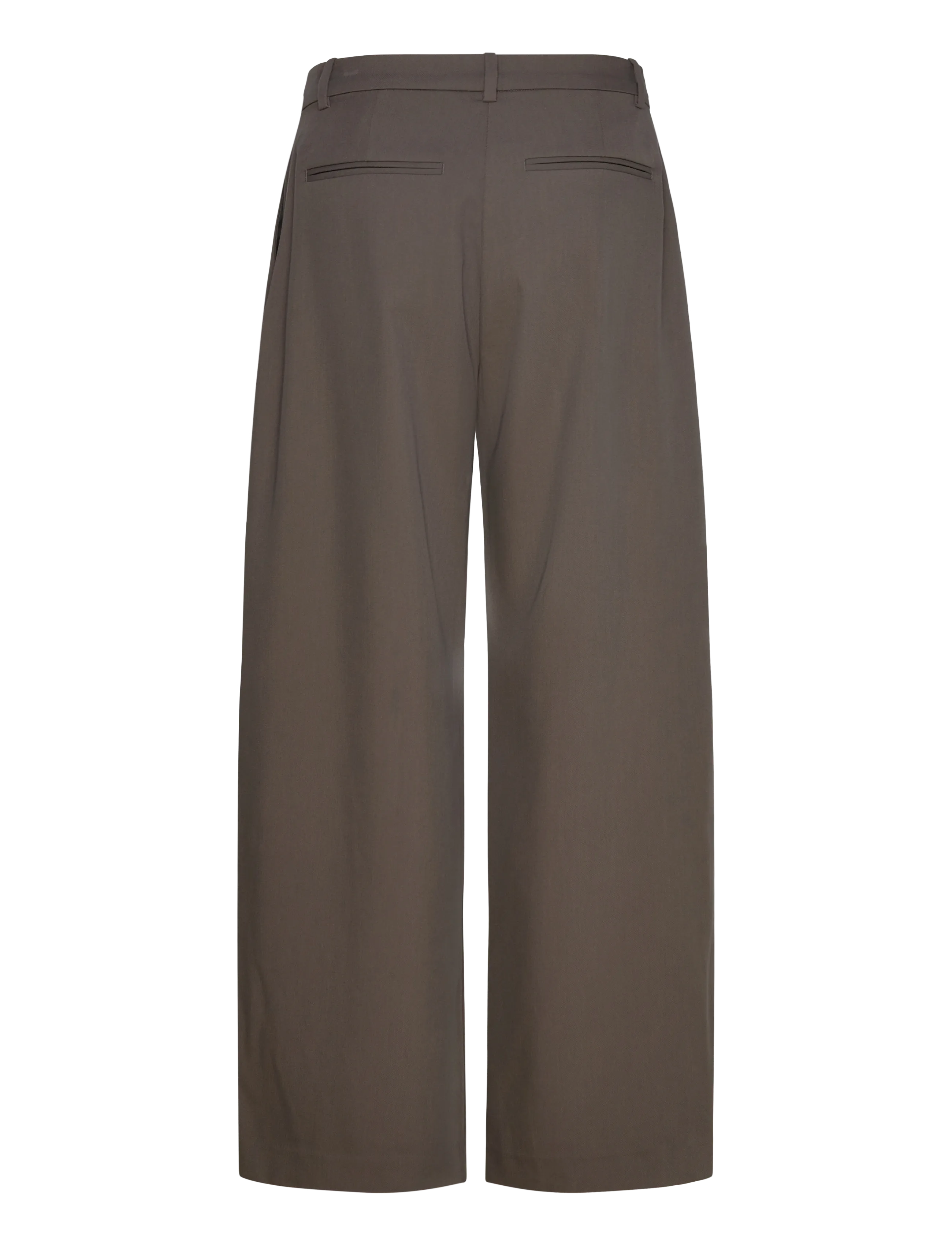 Weekday - Low Waist Wide Suiting Trousers - sérsniðnar buxur - mole - 2