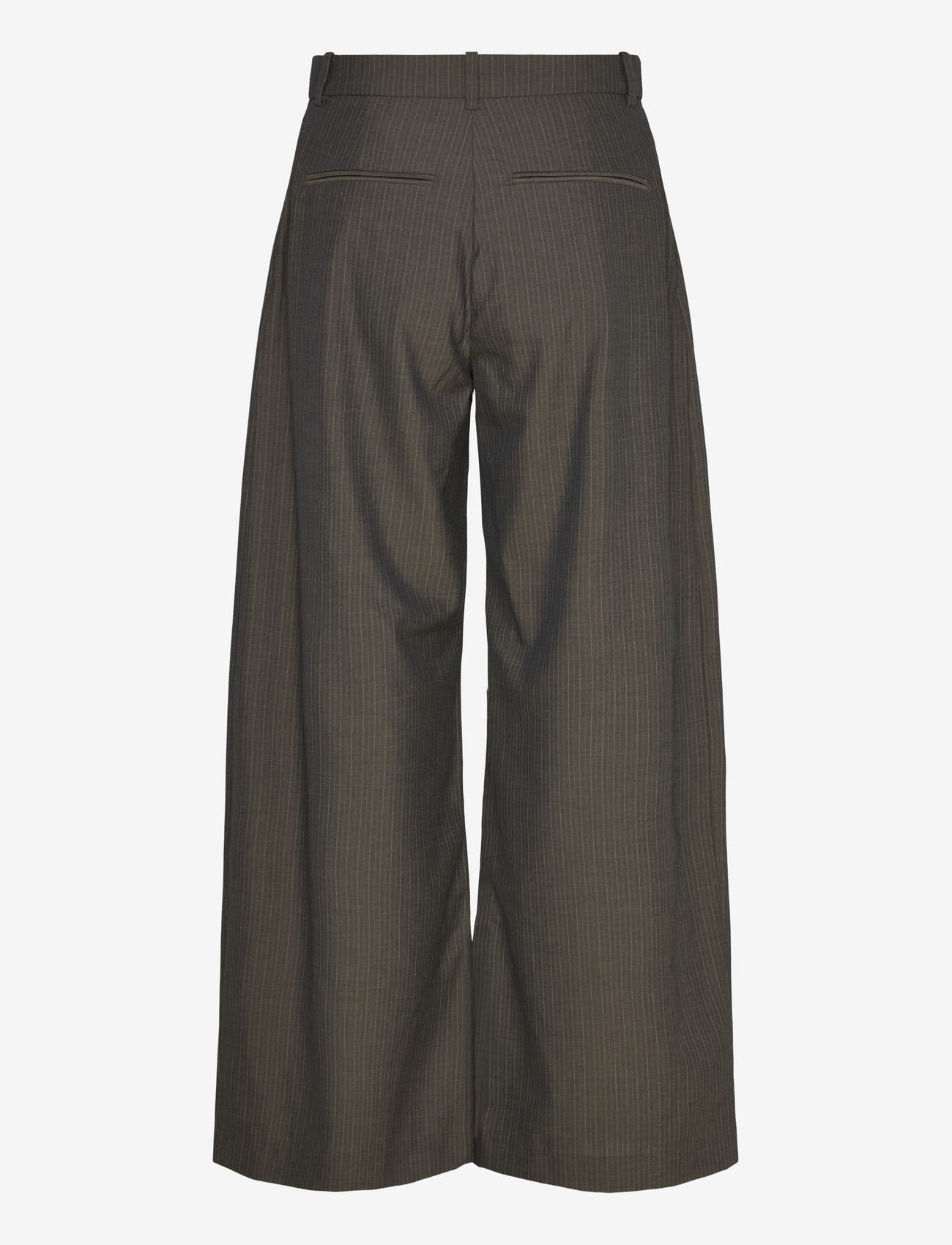 Weekday - Low Waist Wide Suiting Trousers - habitbukser - mole pinstripe - 2