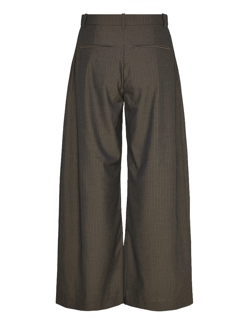 Weekday - Low Waist Wide Suiting Trousers - formell - mole pinstripe - 2