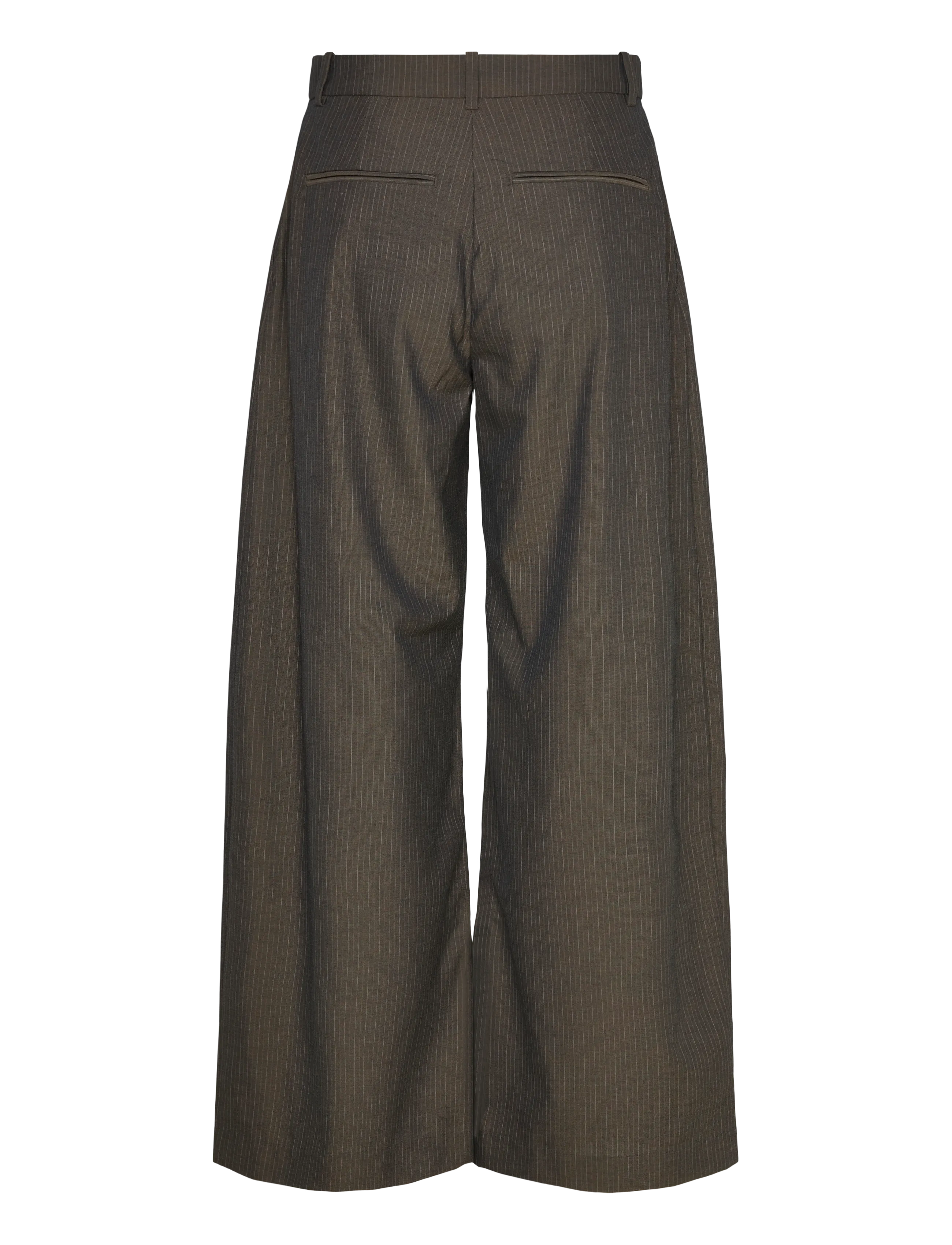 Weekday - Low Waist Wide Suiting Trousers - habitbukser - mole pinstripe - 2