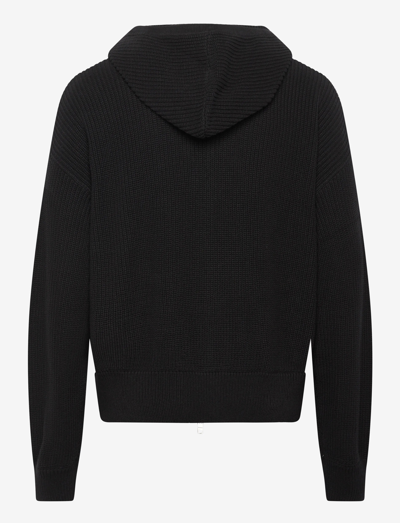 Weekday - Boxy Knitted Hoodie - black - 1