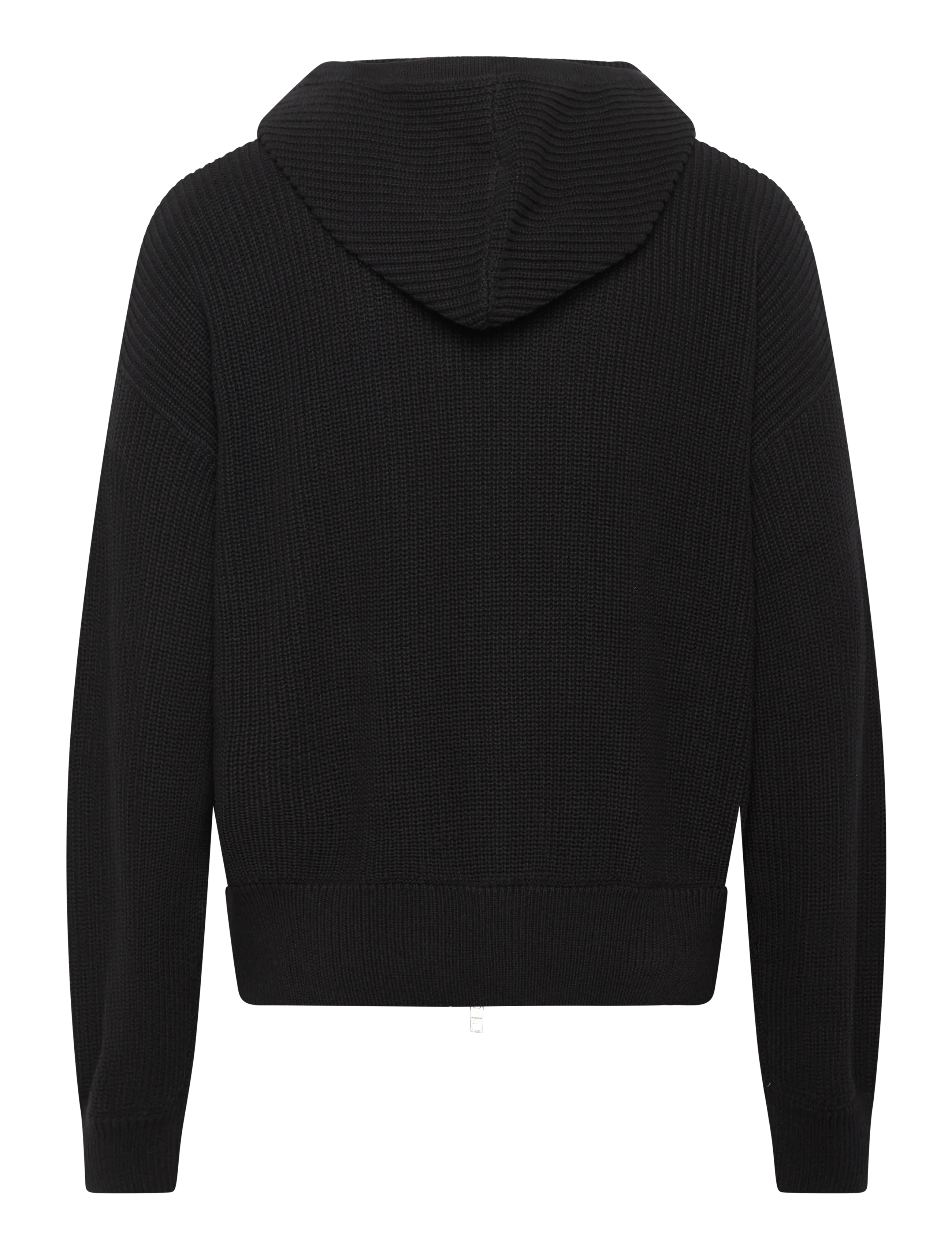Weekday - Boxy Knitted Hoodie - black - 1