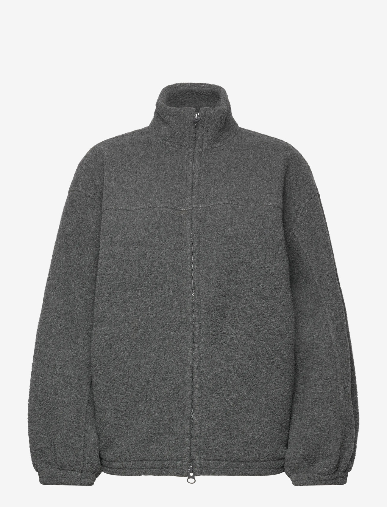 Weekday - Fleece Jacket - midlayer-jakker - grey dark - 0