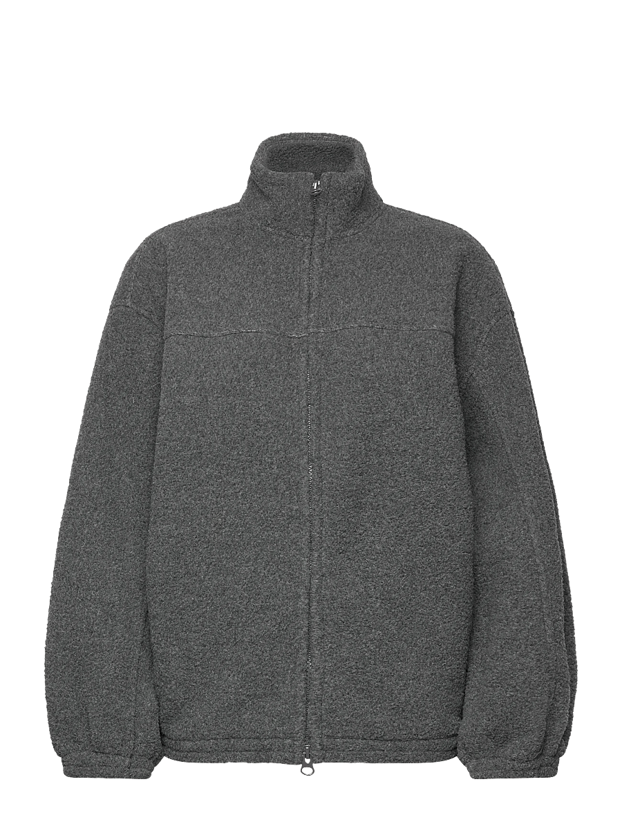 Weekday - Fleece Zip Jacket - fleece og mellemlag - grey dark - 0