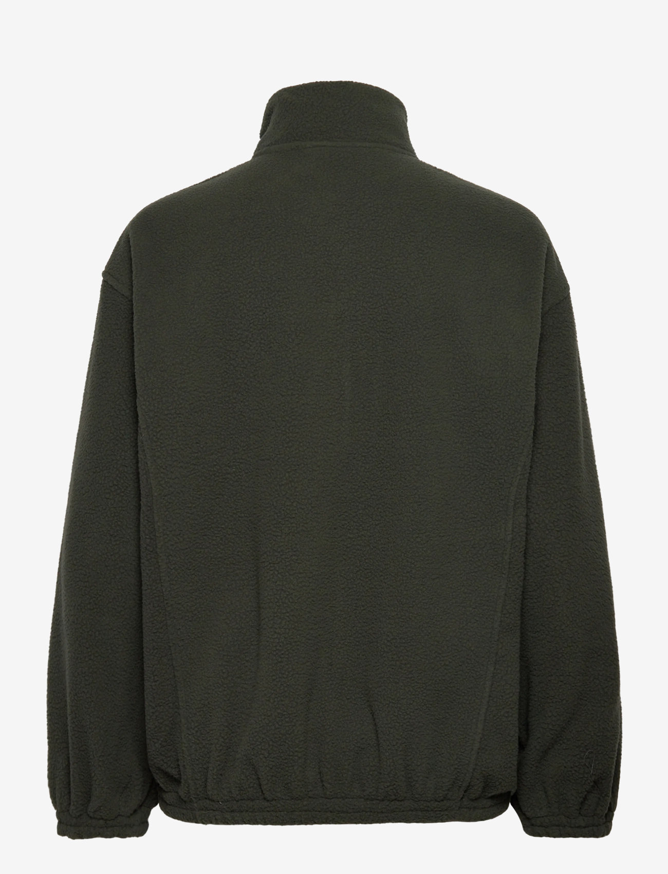 Weekday - Fleece Zip Jacket - mellanlager - khaki green dark - 1