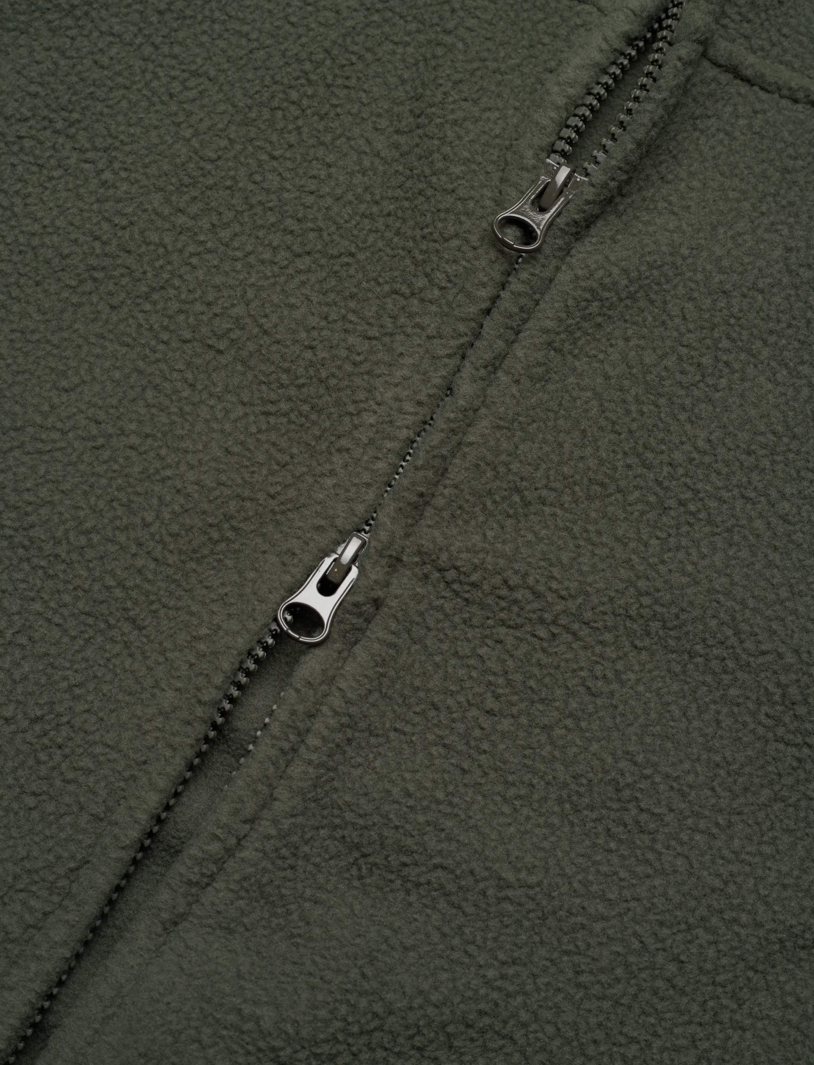 Weekday - Fleece Zip Jacket - flisiniai ir viršutiniai drabužiai - khaki green dark - 4