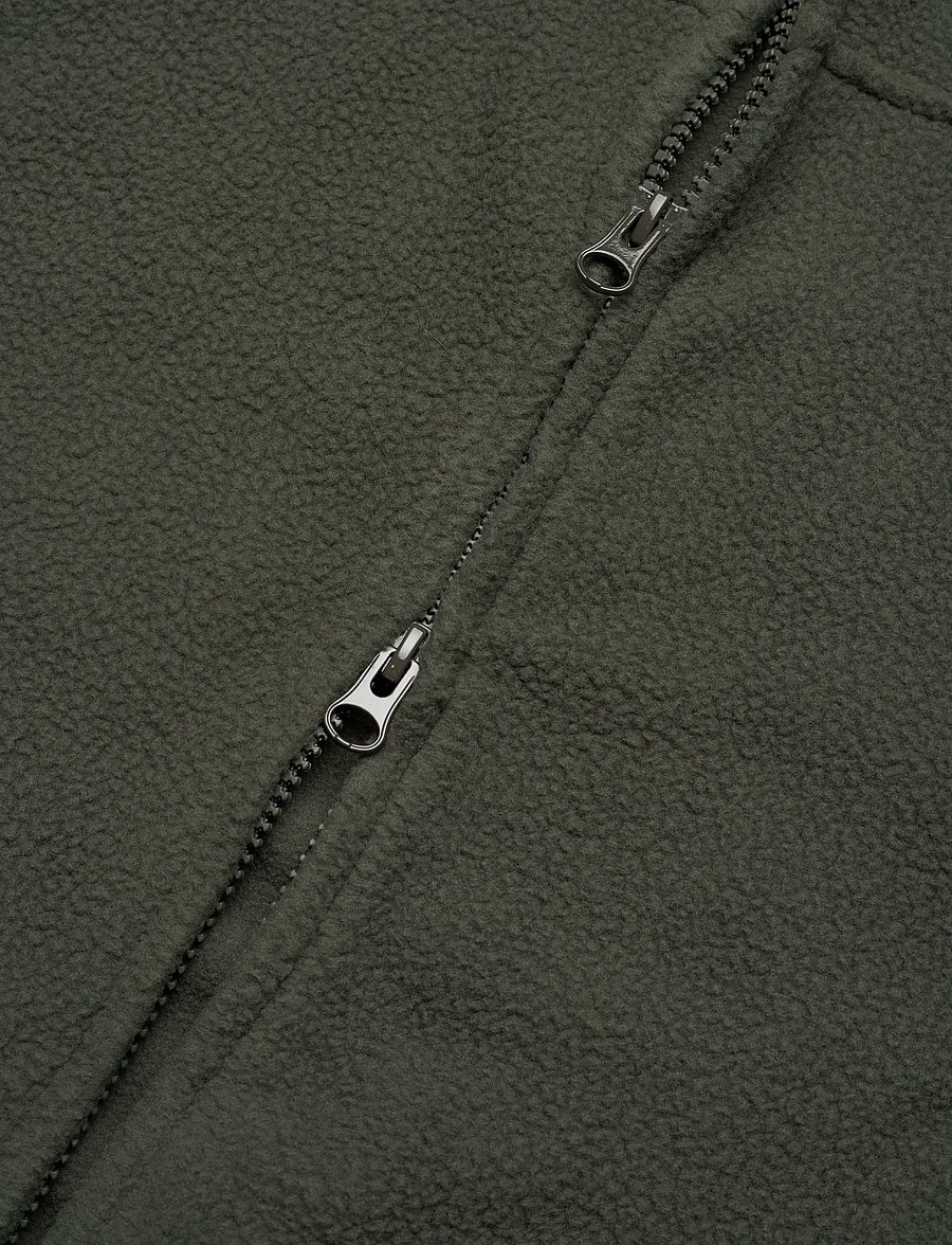 Weekday - Fleece Zip Jacket - fleece & midlayer - khaki green dark - 4