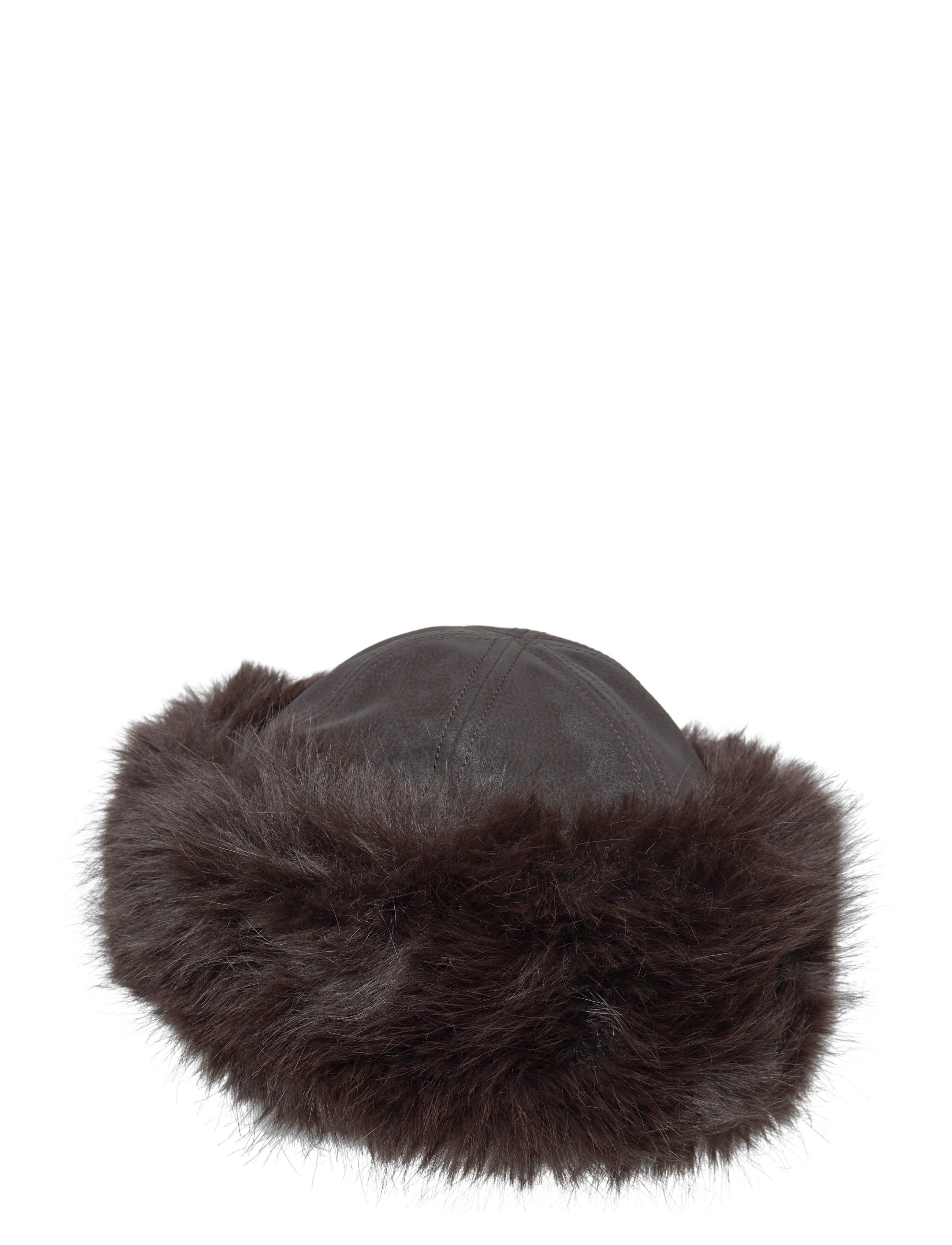 Weekday - Faux Fur Hat - dark brown - 1