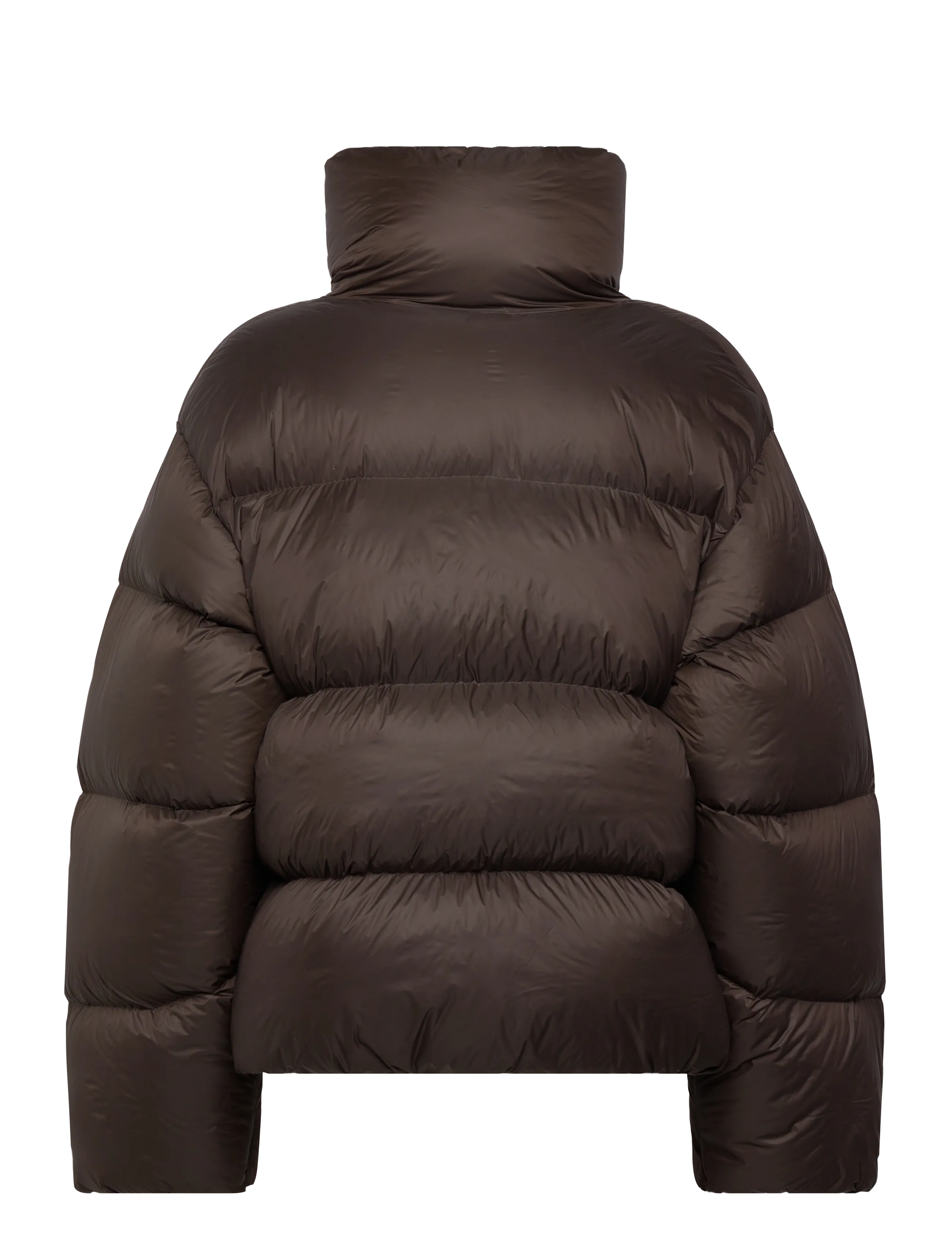 Weekday - Oversized Recycled Down Puffer Jacket - winterjacken - dark brown - 1