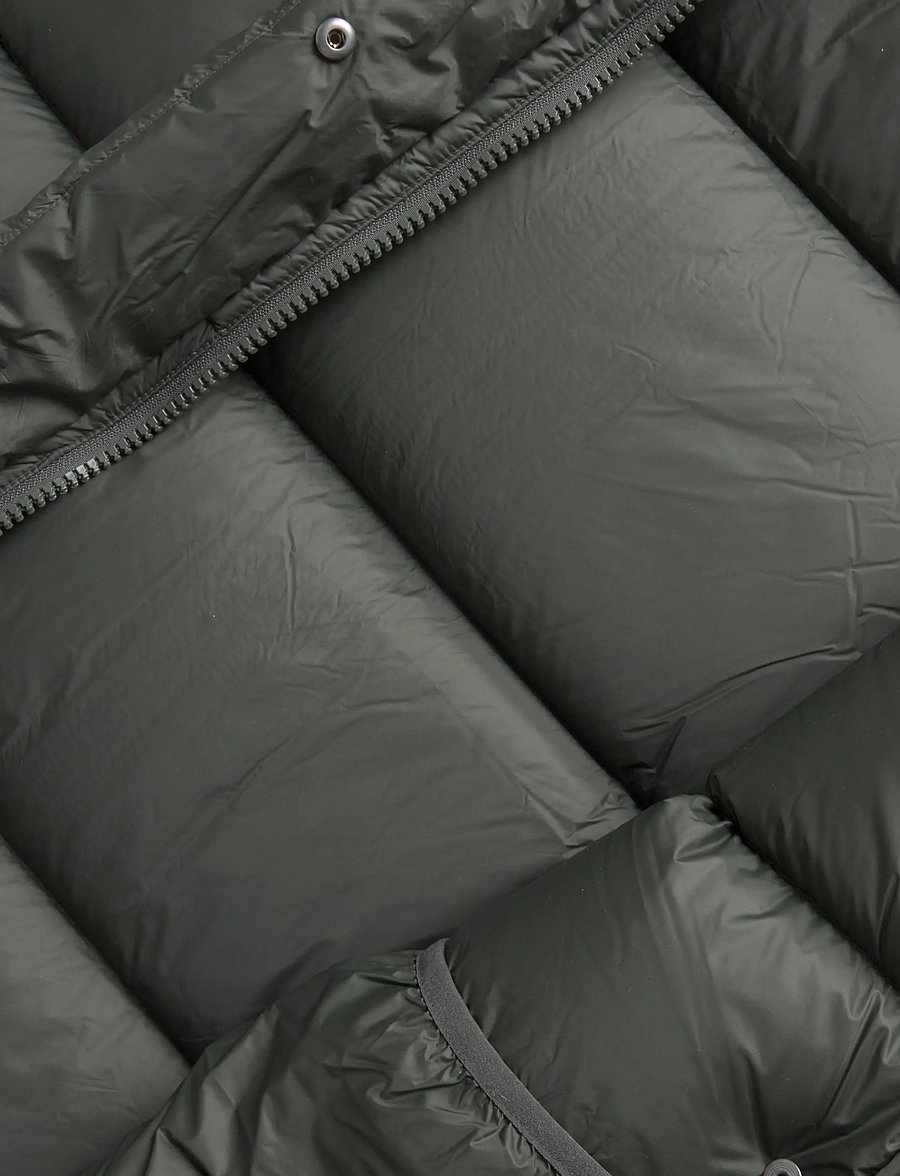 Weekday - Oversized Recycled Down Puffer Jacket - winterjacken - dark khaki green - 5